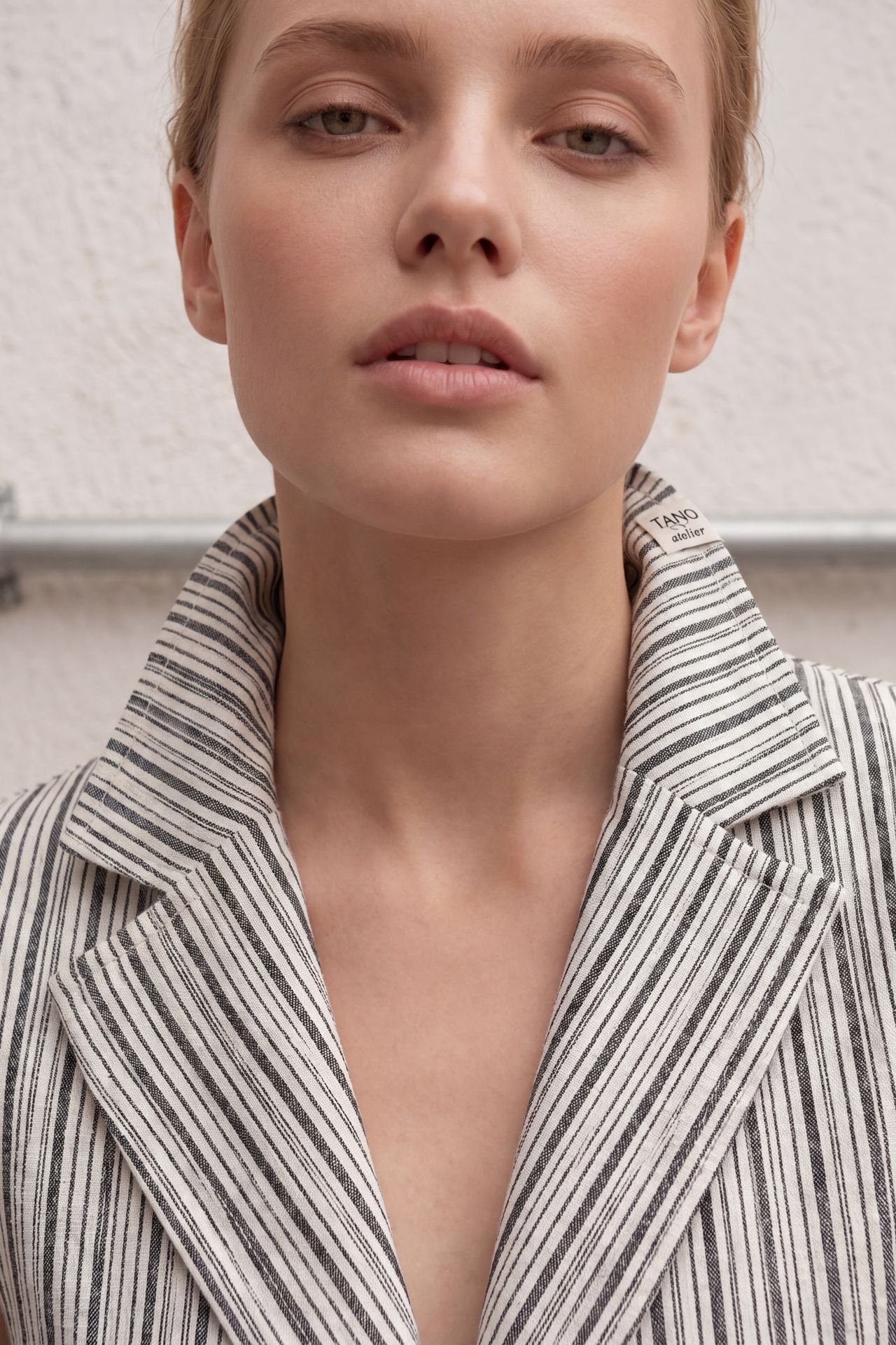 MY FASHION Striped Shawl-Collar Vest and Wide-Leg Trousers Set 6