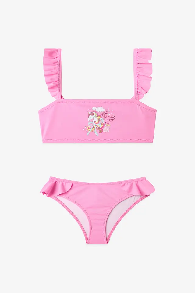 PENTI Girls' Dream Unicorn Bandeau Bikini Set
