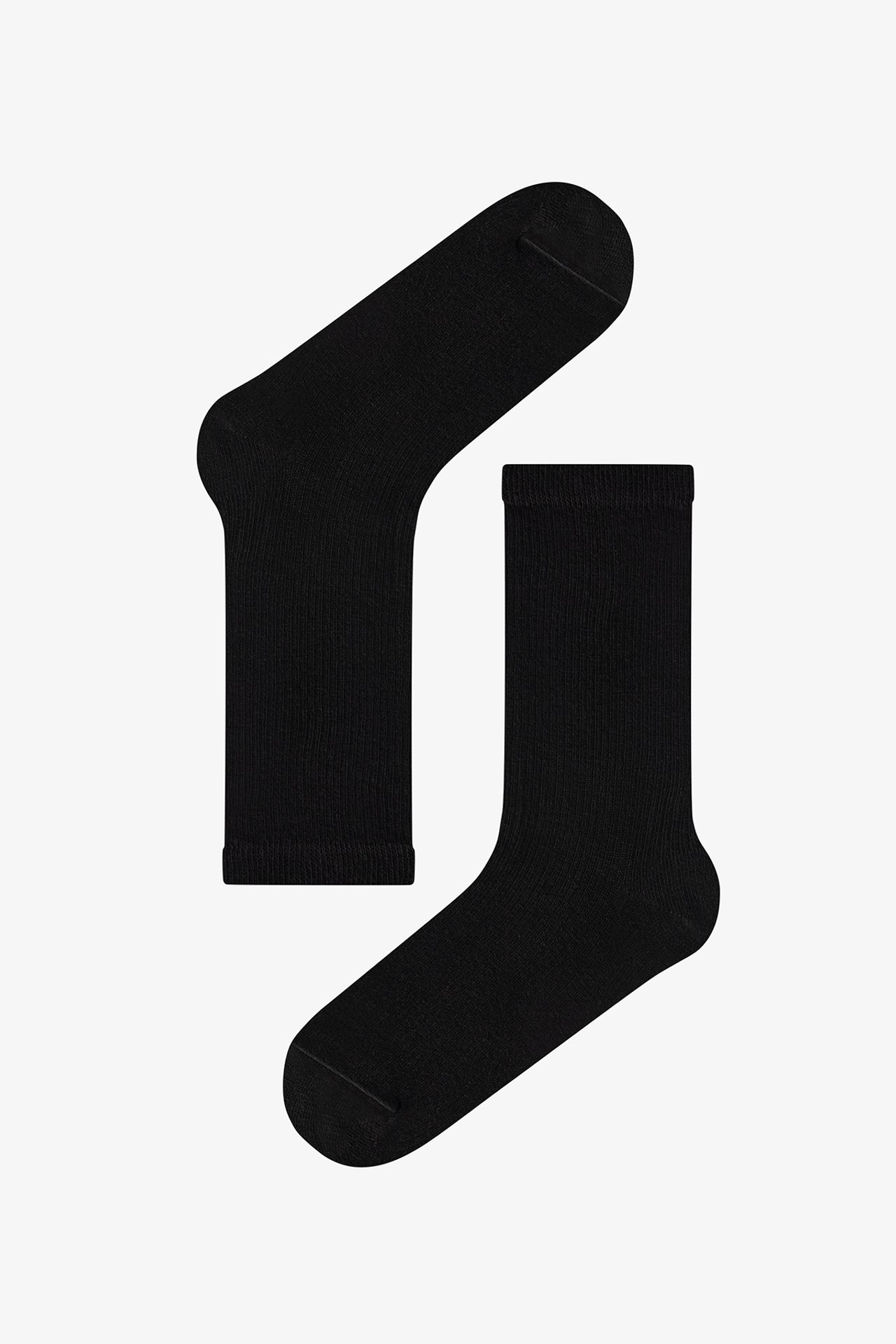 PENTI Double Cotton Ribbed Crew Socks 2