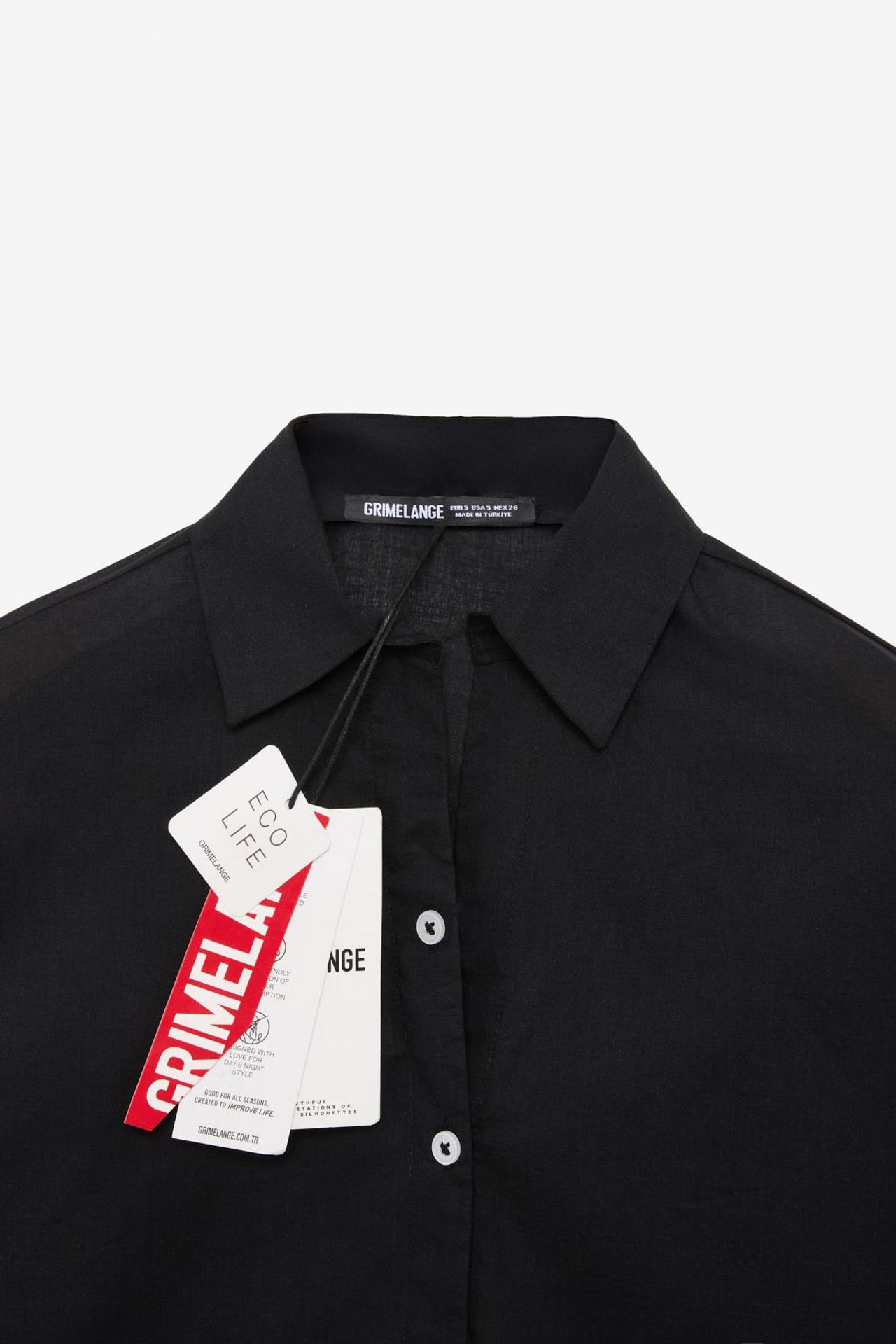 GRIMELANGE Oversize Poplin Düğmeli Gömlek 2