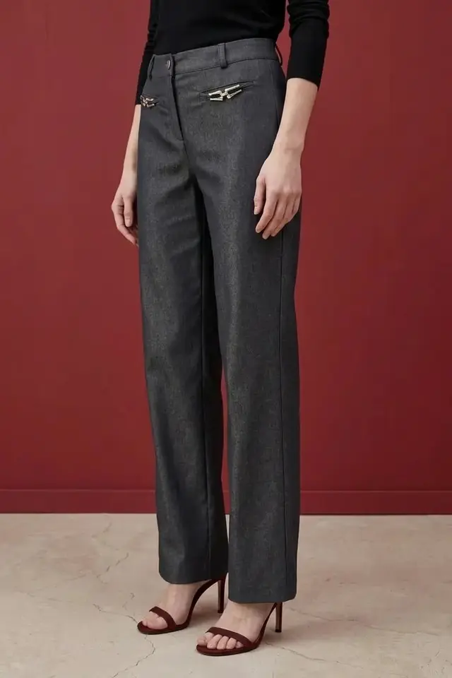 MY FASHION Straight Pants