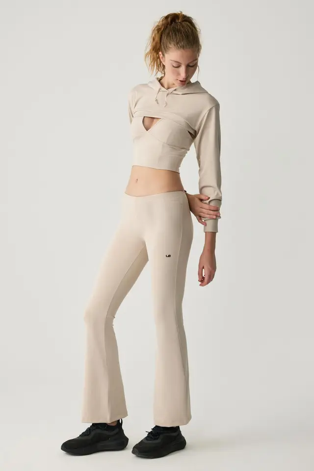 GRIMELANGE High Waist Flare Leggings