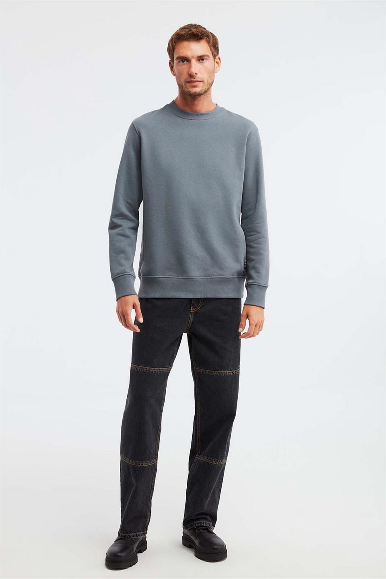 GRIMELANGE Fitilli Bisiklet Yaka Sweatshirt 4