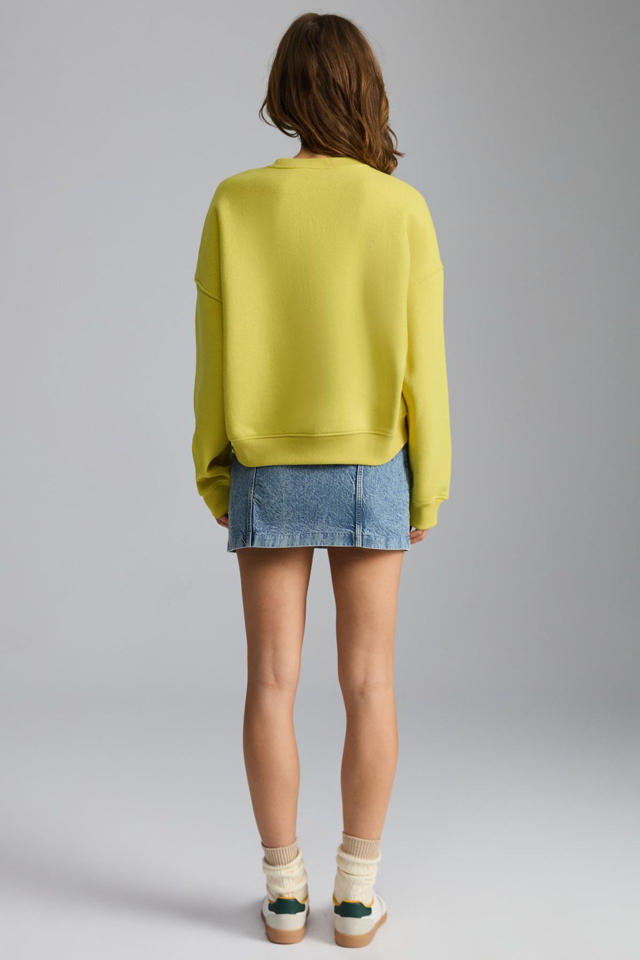 GRIMELANGE Oversized Printed Crew Neck Sweatshirt 5