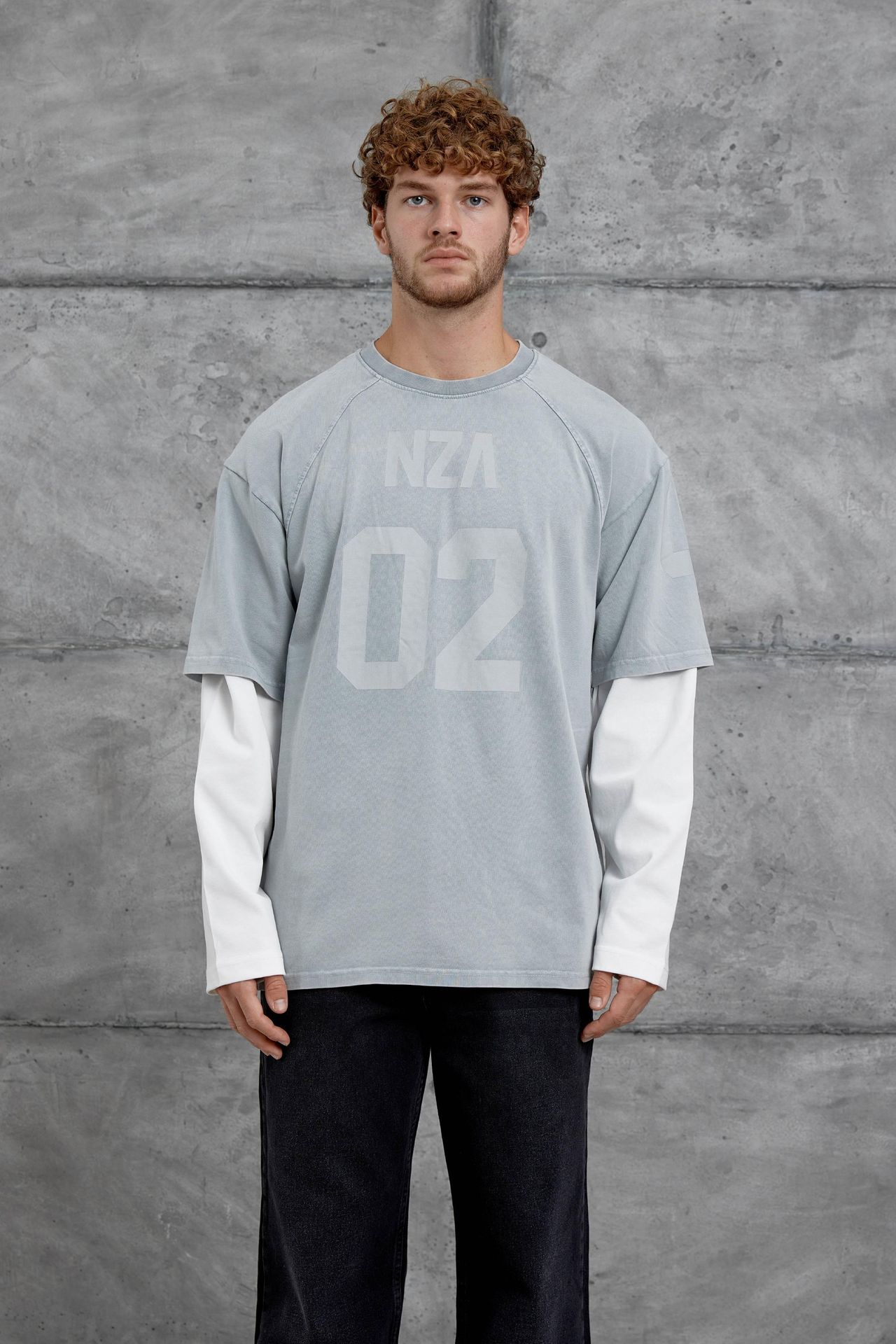 NOMARC Baskılı Oversize Bisiklet Yaka Sweatshirt 1