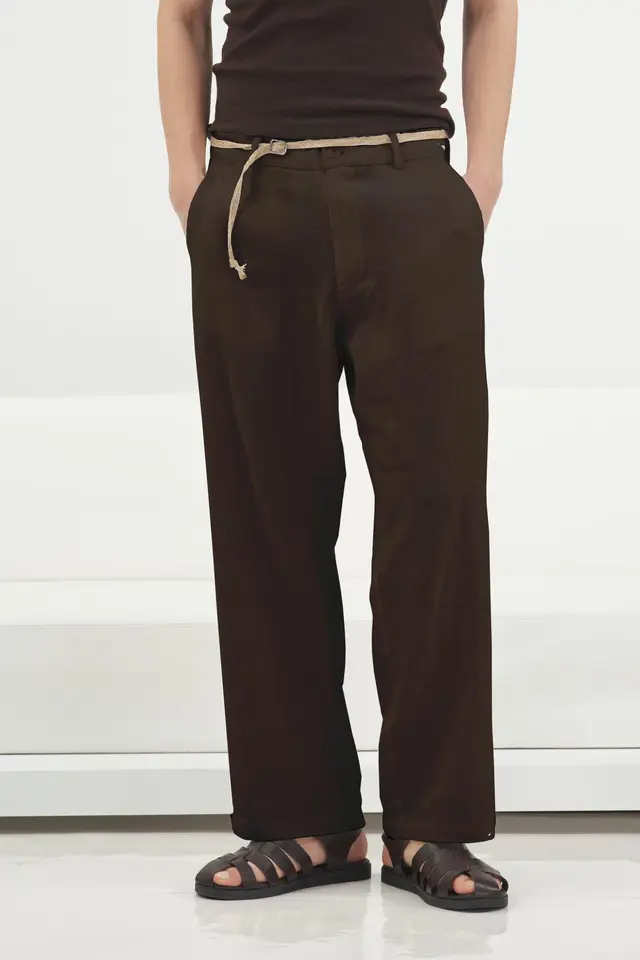 GIESTO Men's Cotton Linen Suit Pants