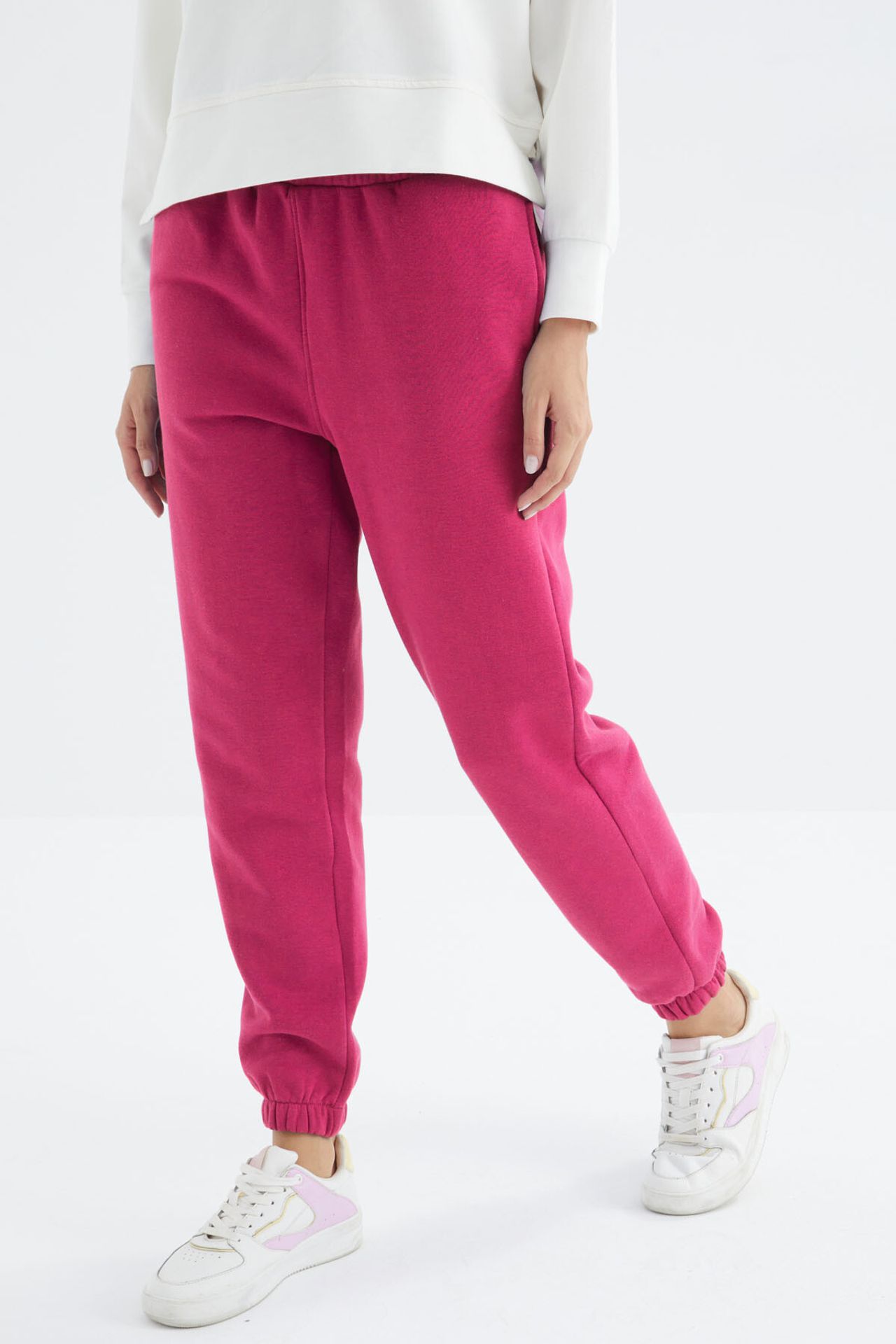 TOMMY Women's High-Waist Fleece Jogger Sweatpants 4