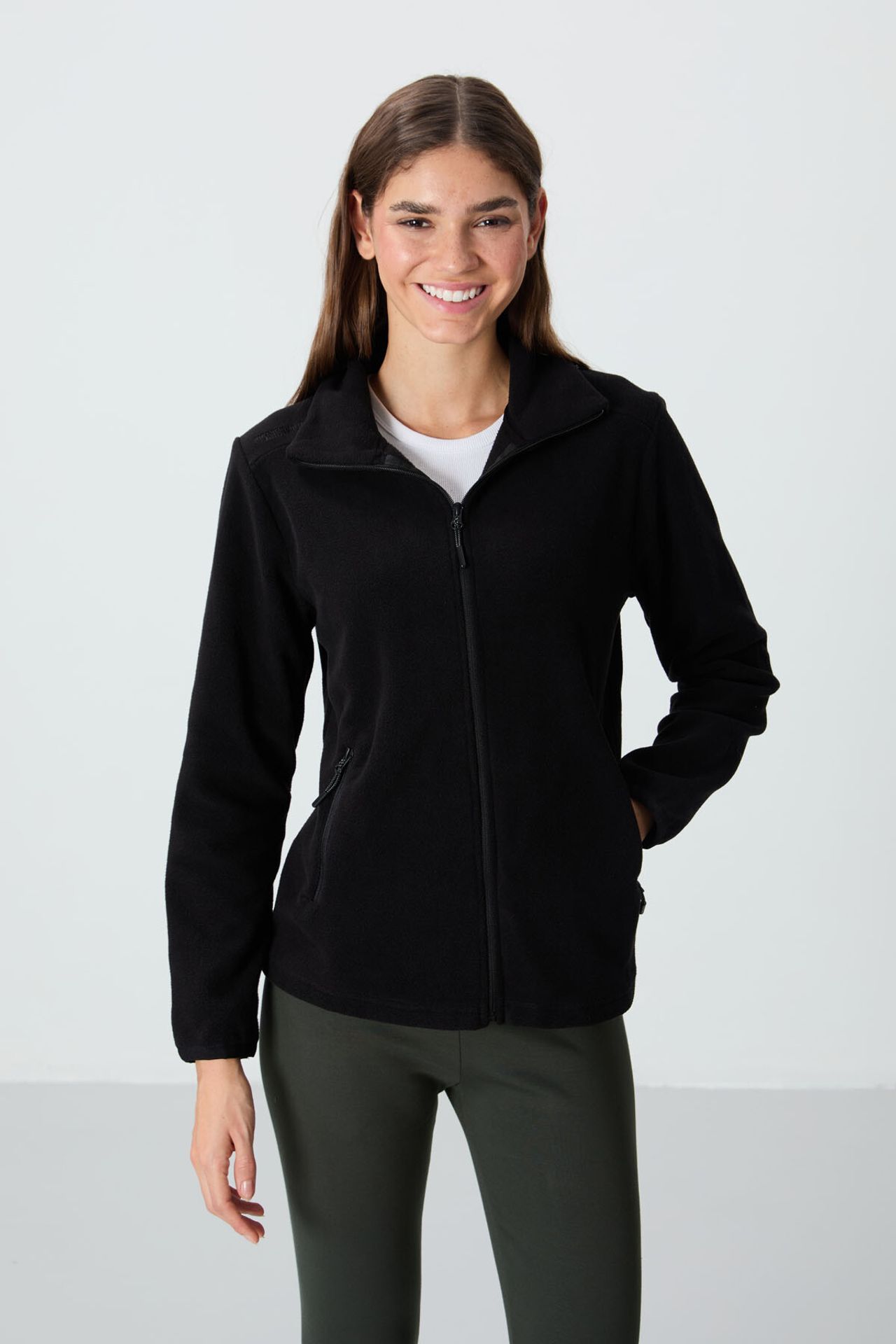 TOMMY Women's Plush Zip-Front Sweatshirt