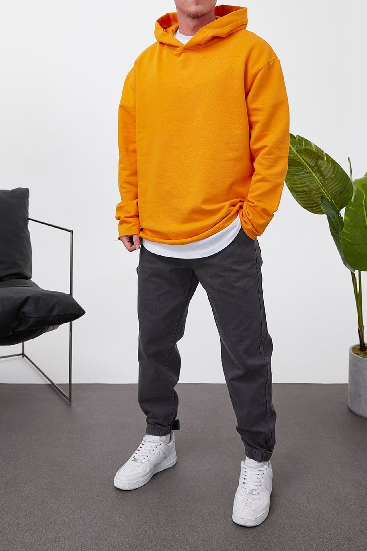 NOMARC Fitilli Kapüşonlu Normal Hoodie 3