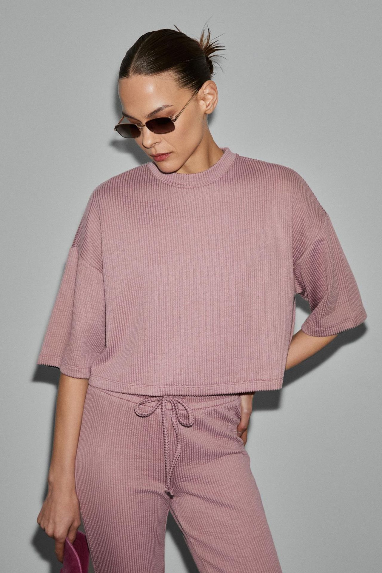 GRIMELANGE Short Fitted Pull-On Crop Top 3