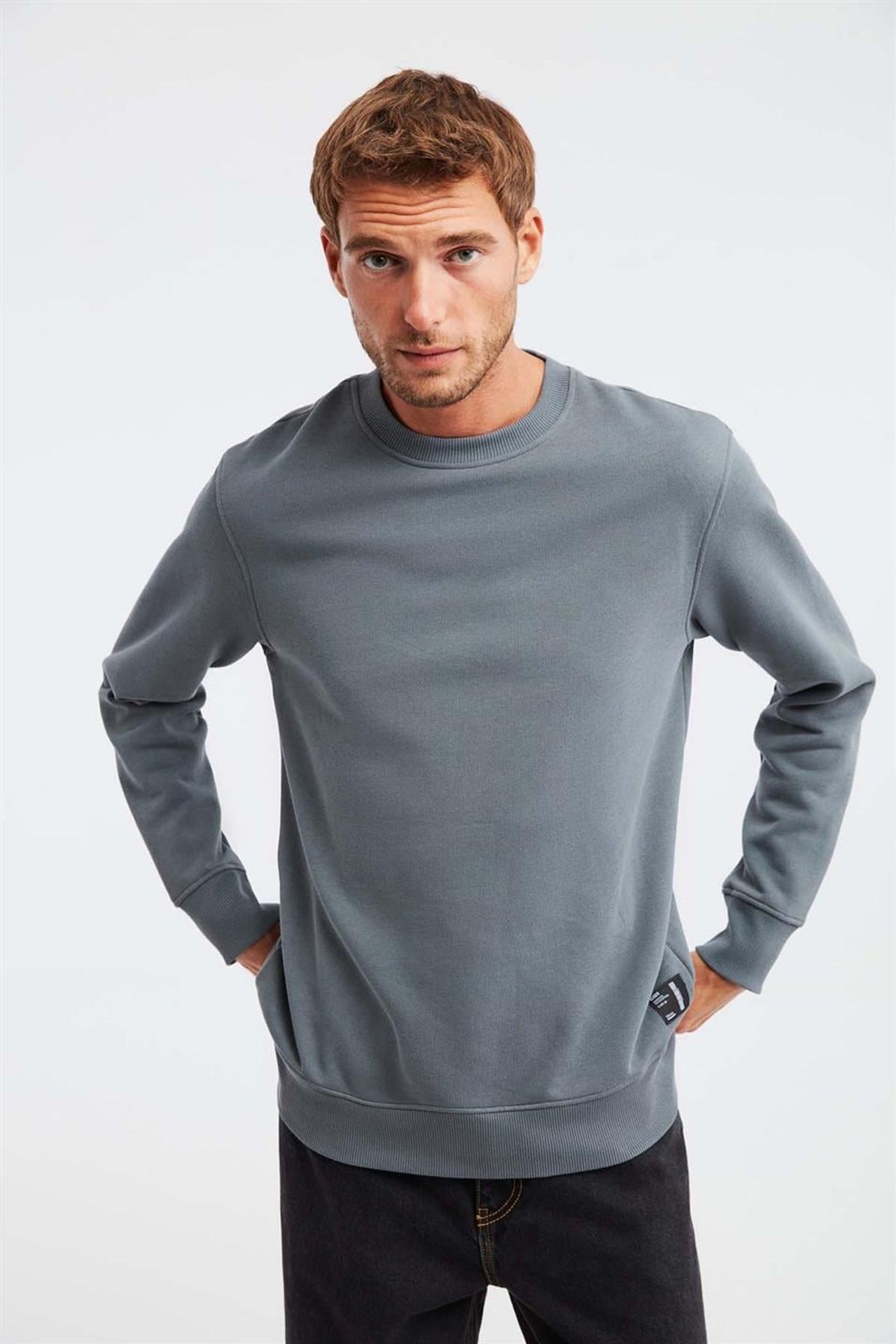 GRIMELANGE Fitilli Bisiklet Yaka Sweatshirt 2