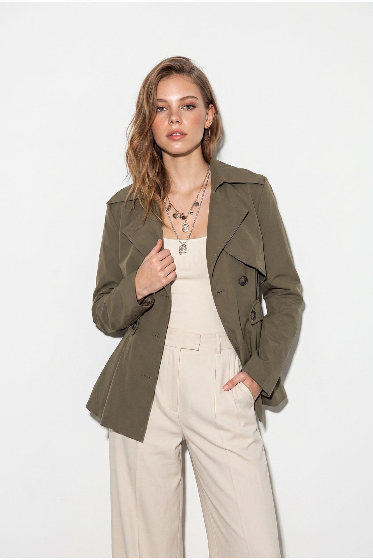 LUCCI Women's Trench Coat 5