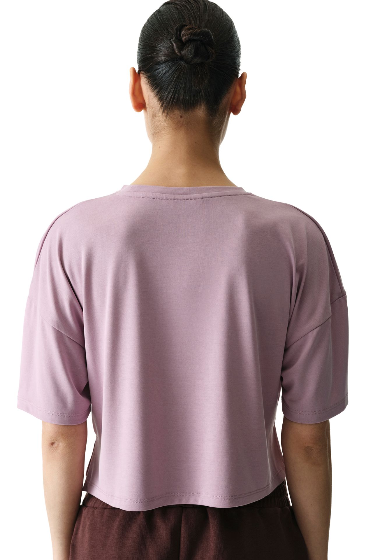 PENTI Modal Crop T-shirt With Slit 2