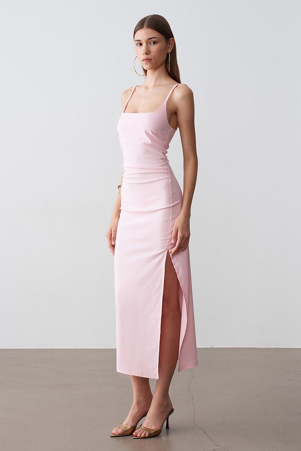 DILVIN Women’s Sleeveless Bodycon Midi Dress 4