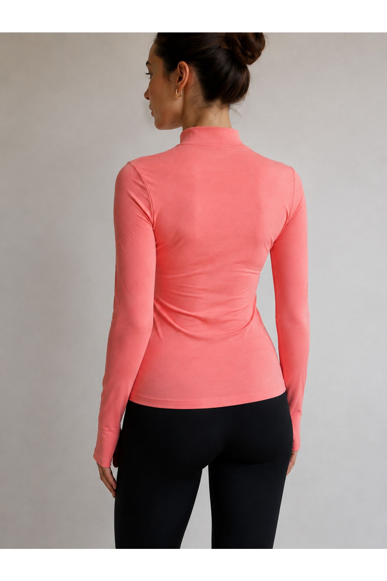 BIPANTOLON Kadın Dar Kalıp Yarım Balıkçı Yaka Body 3