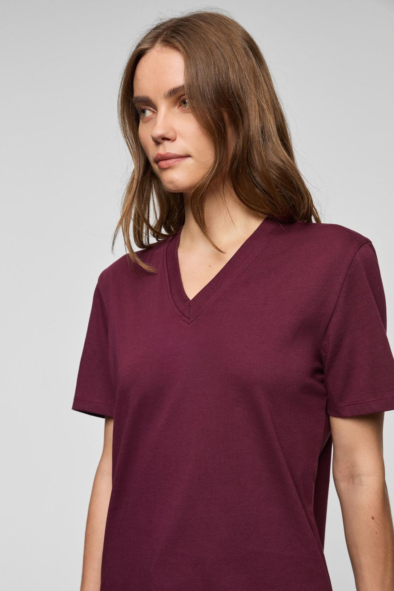GRIMELANGE V-Neck Short Sleeve T-Shirt 6
