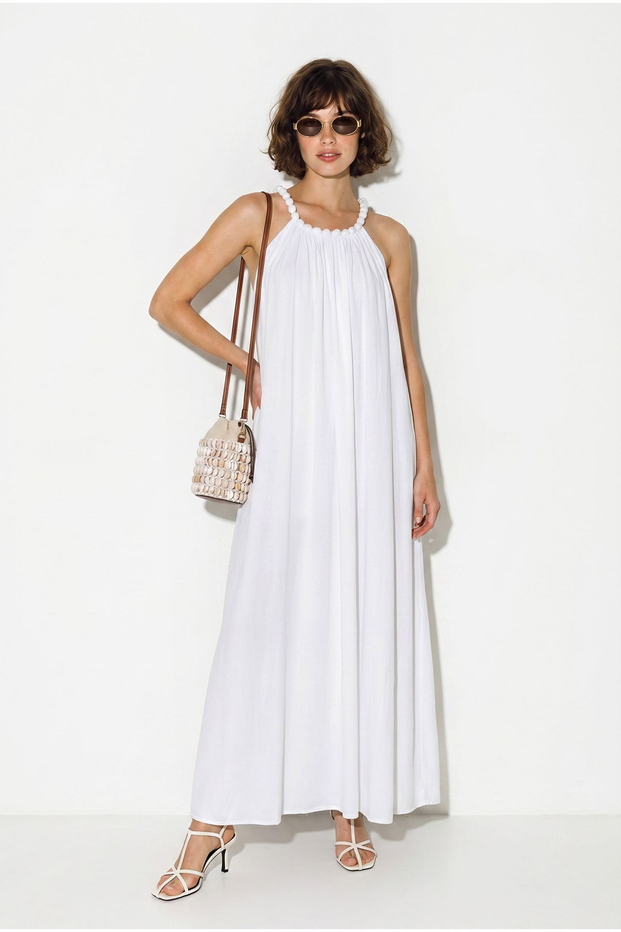LUCCI Women's Halter Maxi Dress With Pocket 5