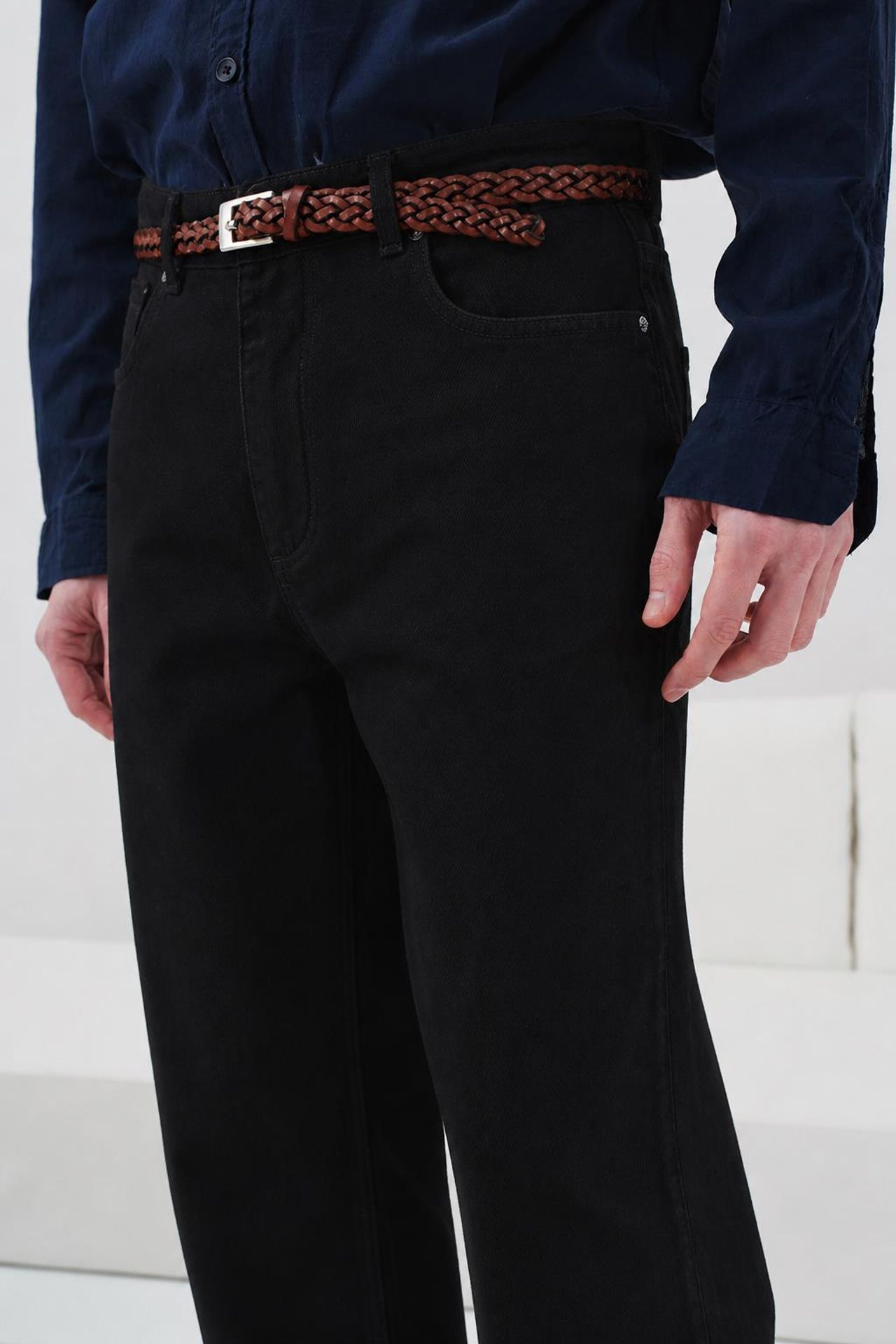 GIESTO Men's Mid Waist Straight Leg Jeans 2