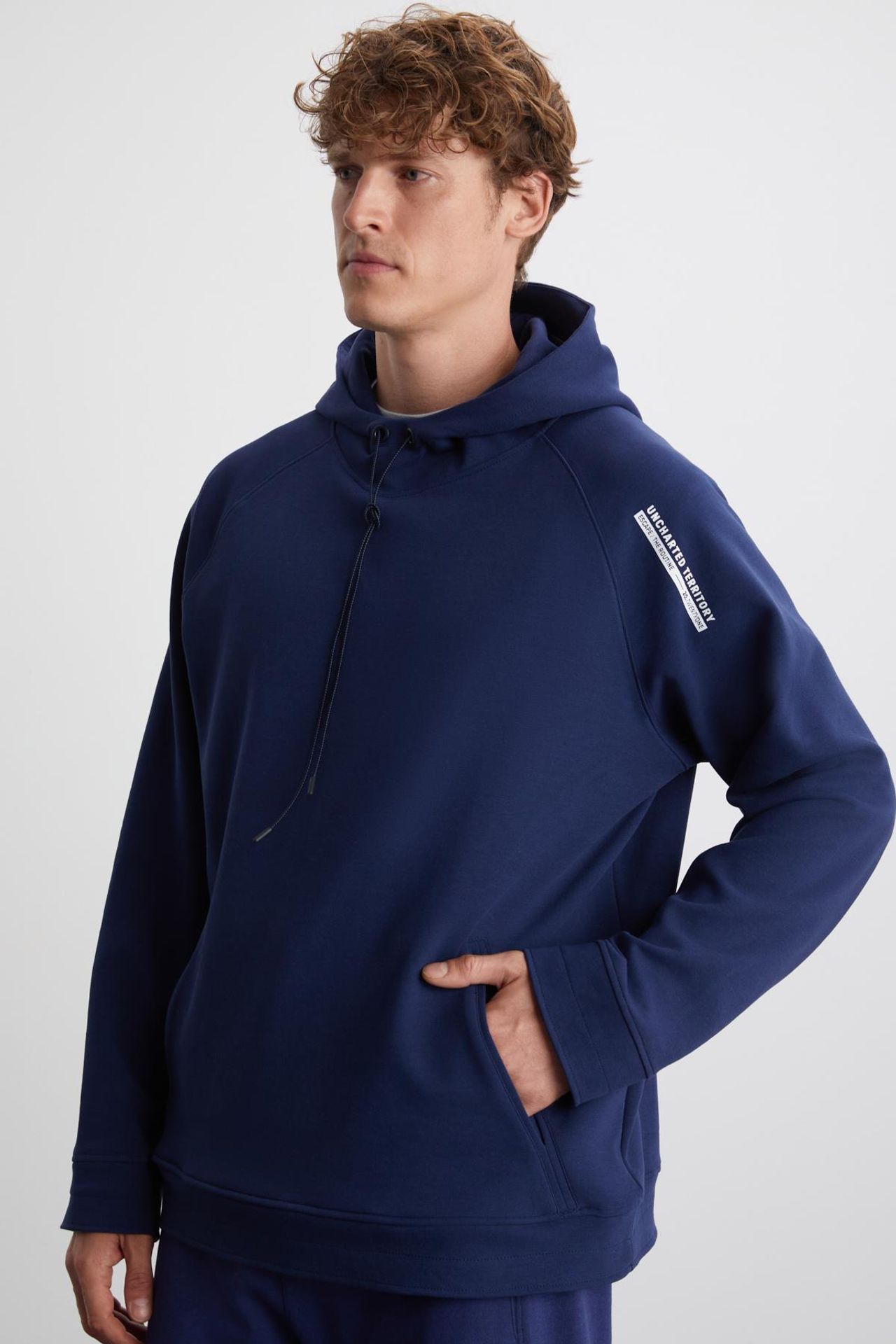 GRIMELANGE Cepli Düz Kapüşonlu Sweatshirt 4