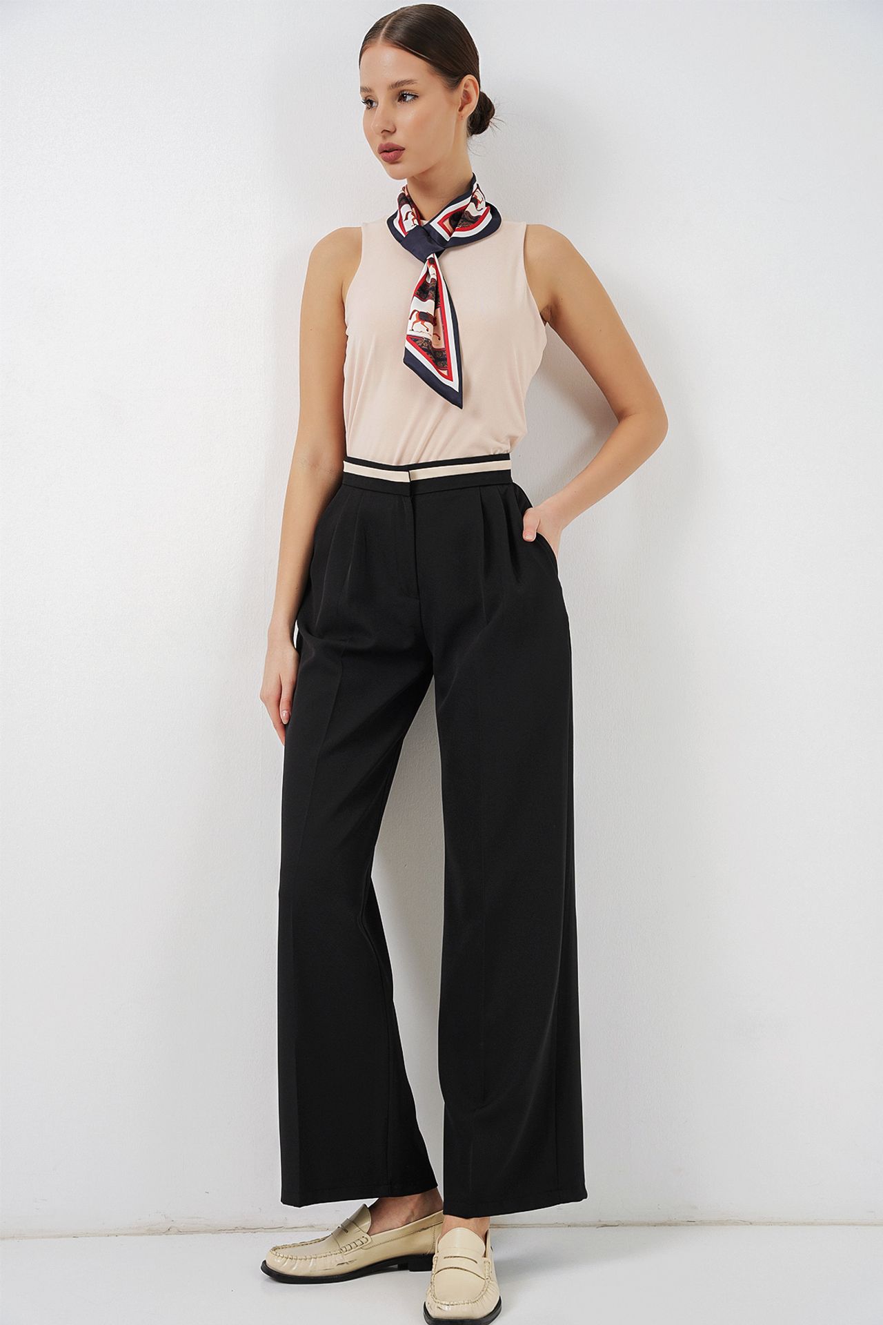 BDART High Waist Wide Leg Trousers with Pockets 5