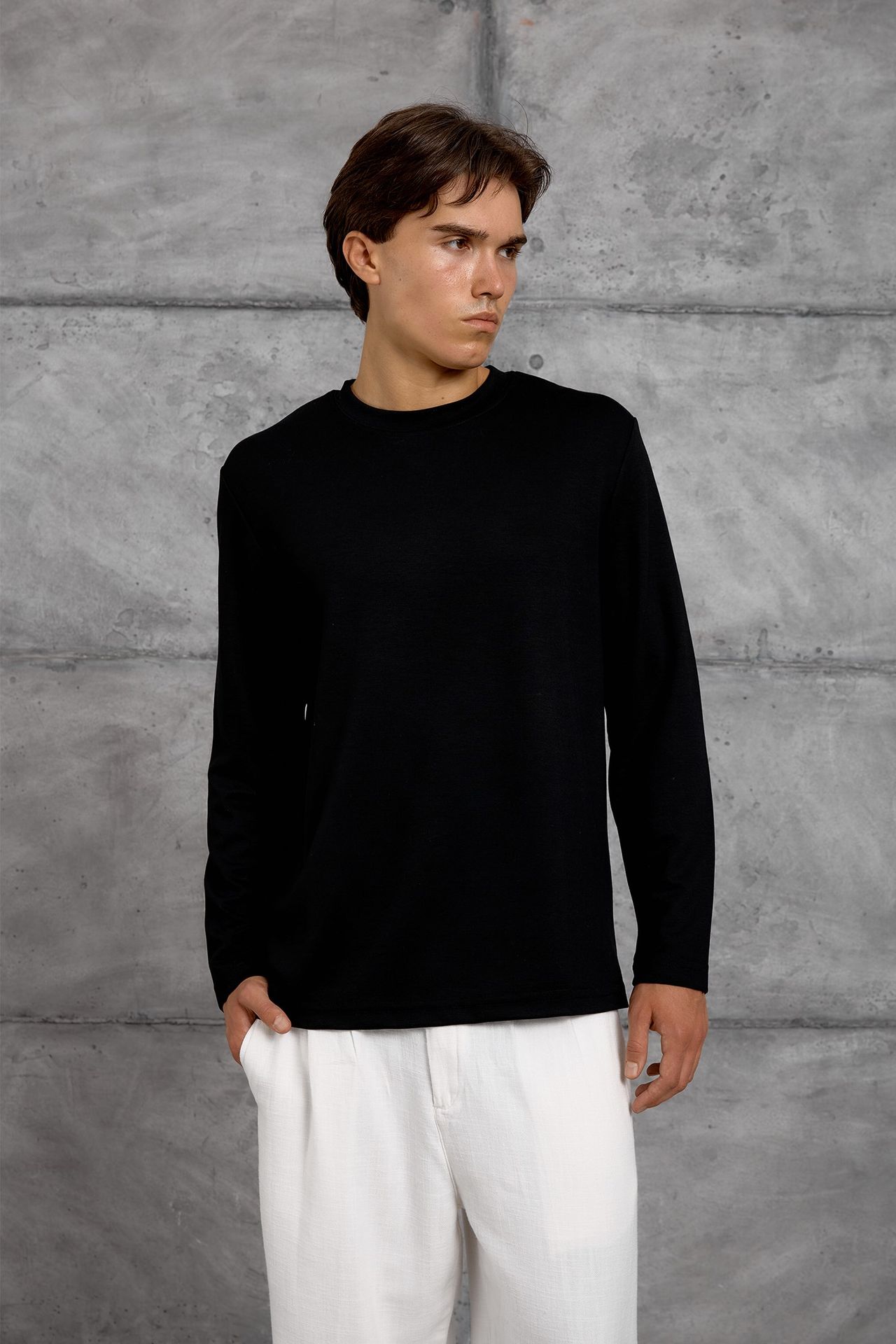 NOMARC Normal Kalıp Bisiklet Yaka Sweatshirt 6