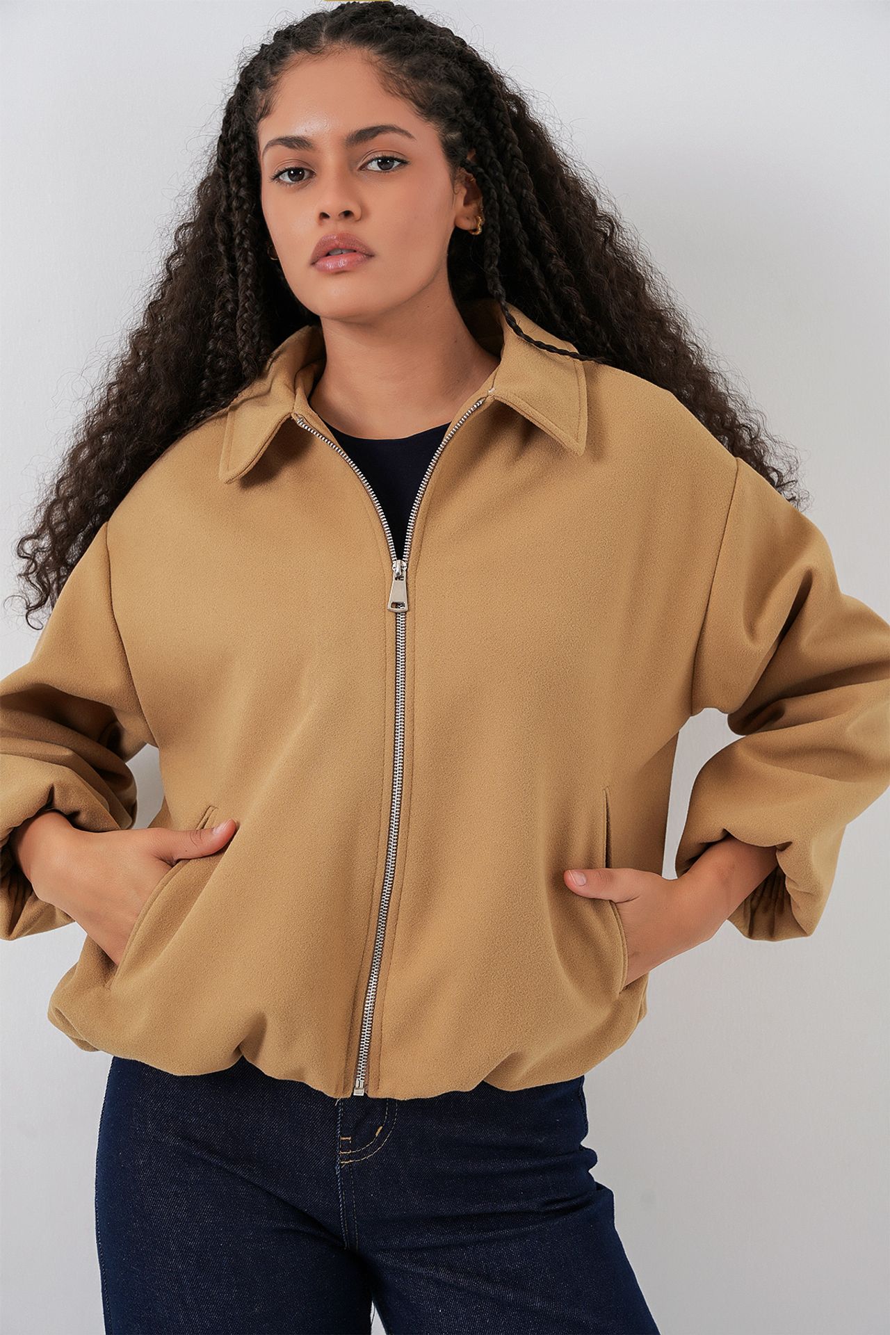 BDART Zippered Bomber Jacket with Pockets