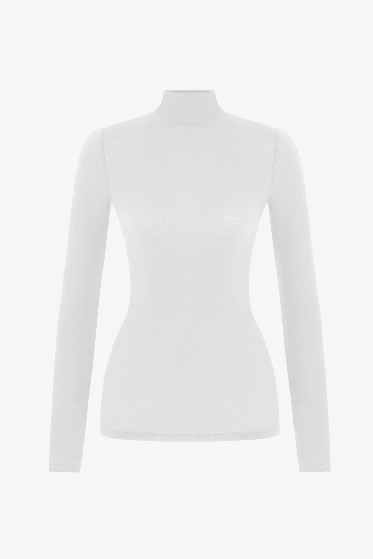 PENTI Turtleneck Cashmere Long Sleeve Blouse 6