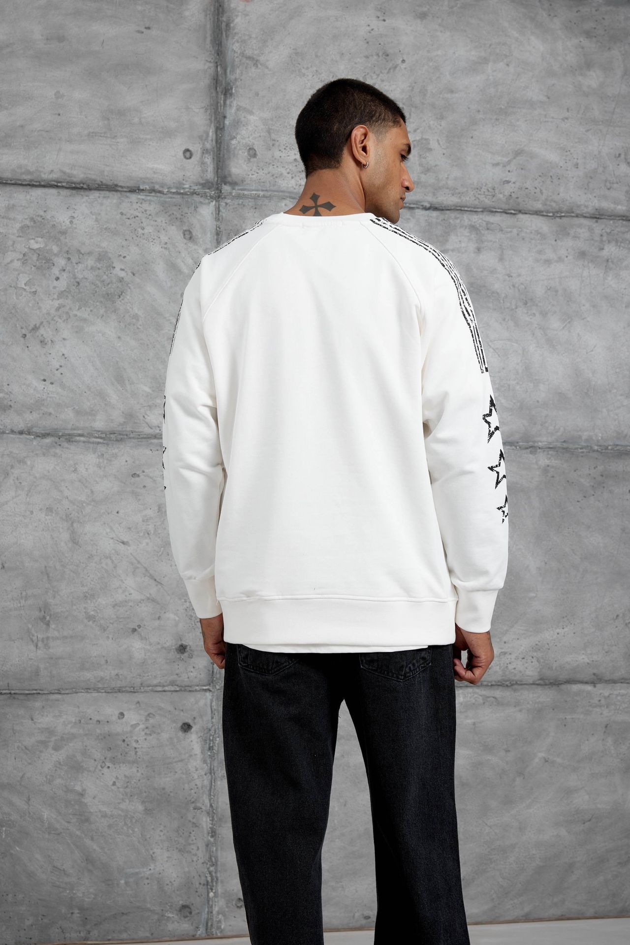 NOMARC Rahat Bisiklet Yaka Uzun Kollu Sweatshirt 4