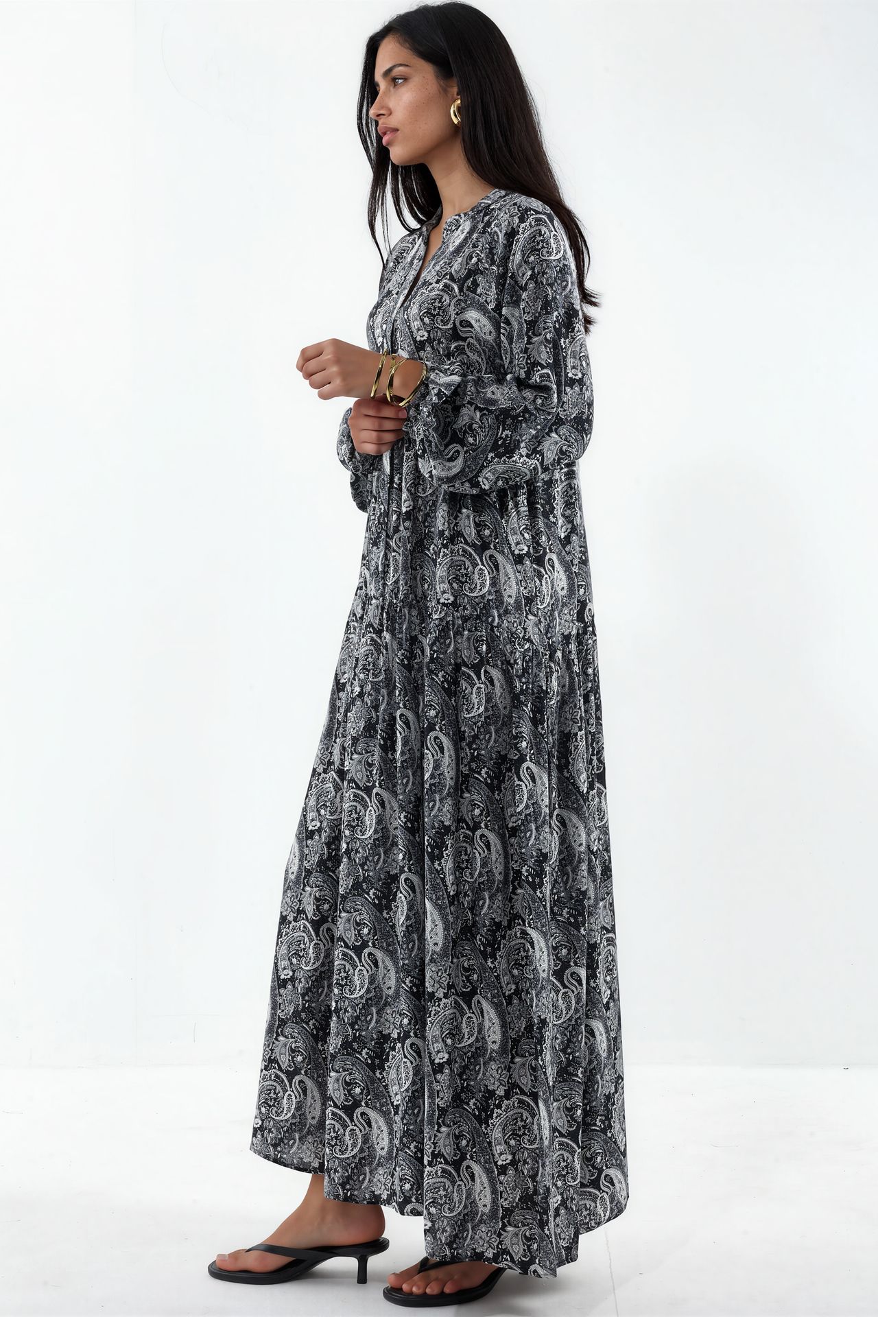 BDART Patterned V-Neck Maxi Dress 2