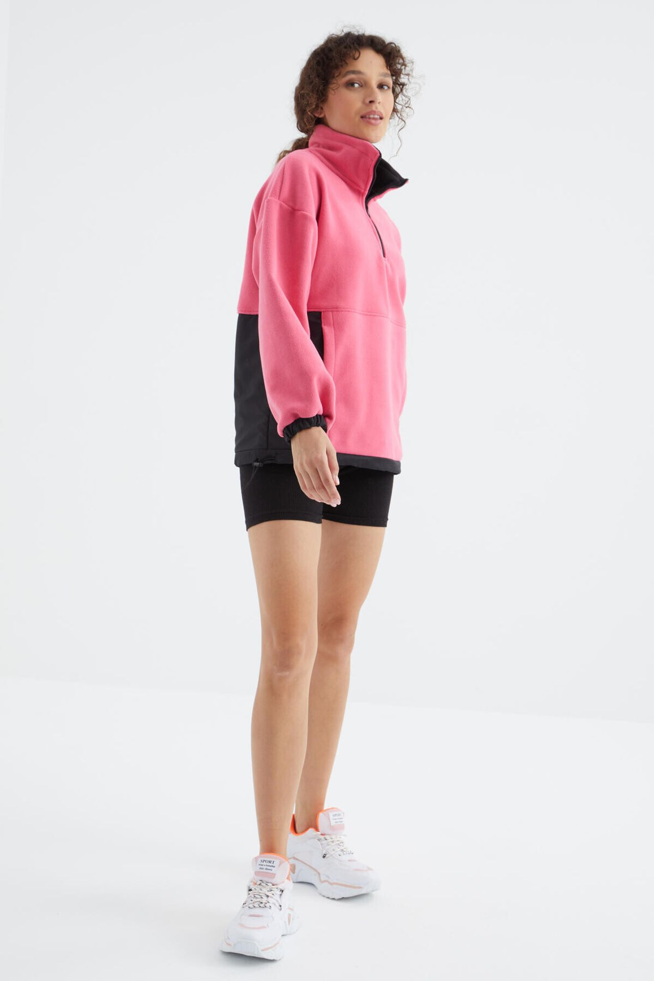 TOMMY Oversized Half-zip Plush Sweatshirt 6