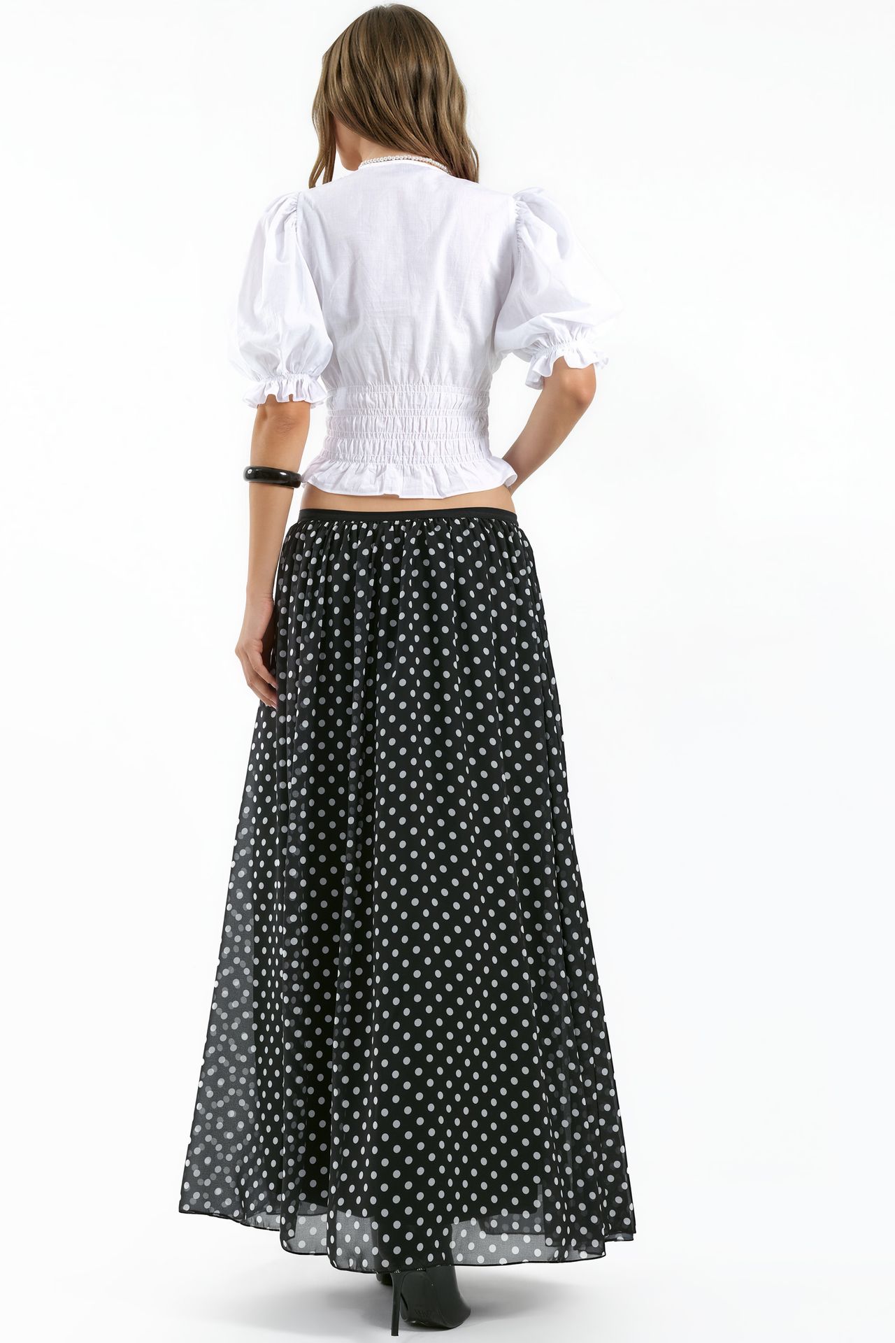 BDART High-Waist Polka Dot Maxi Skirt 3