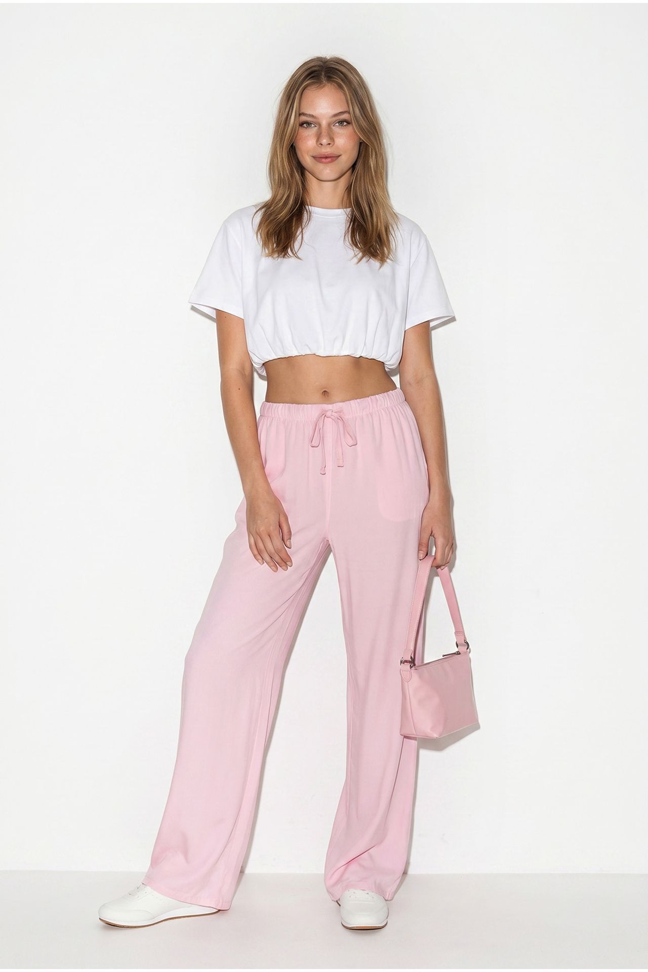 LUCCI Wide-leg Lyocell Trousers 3