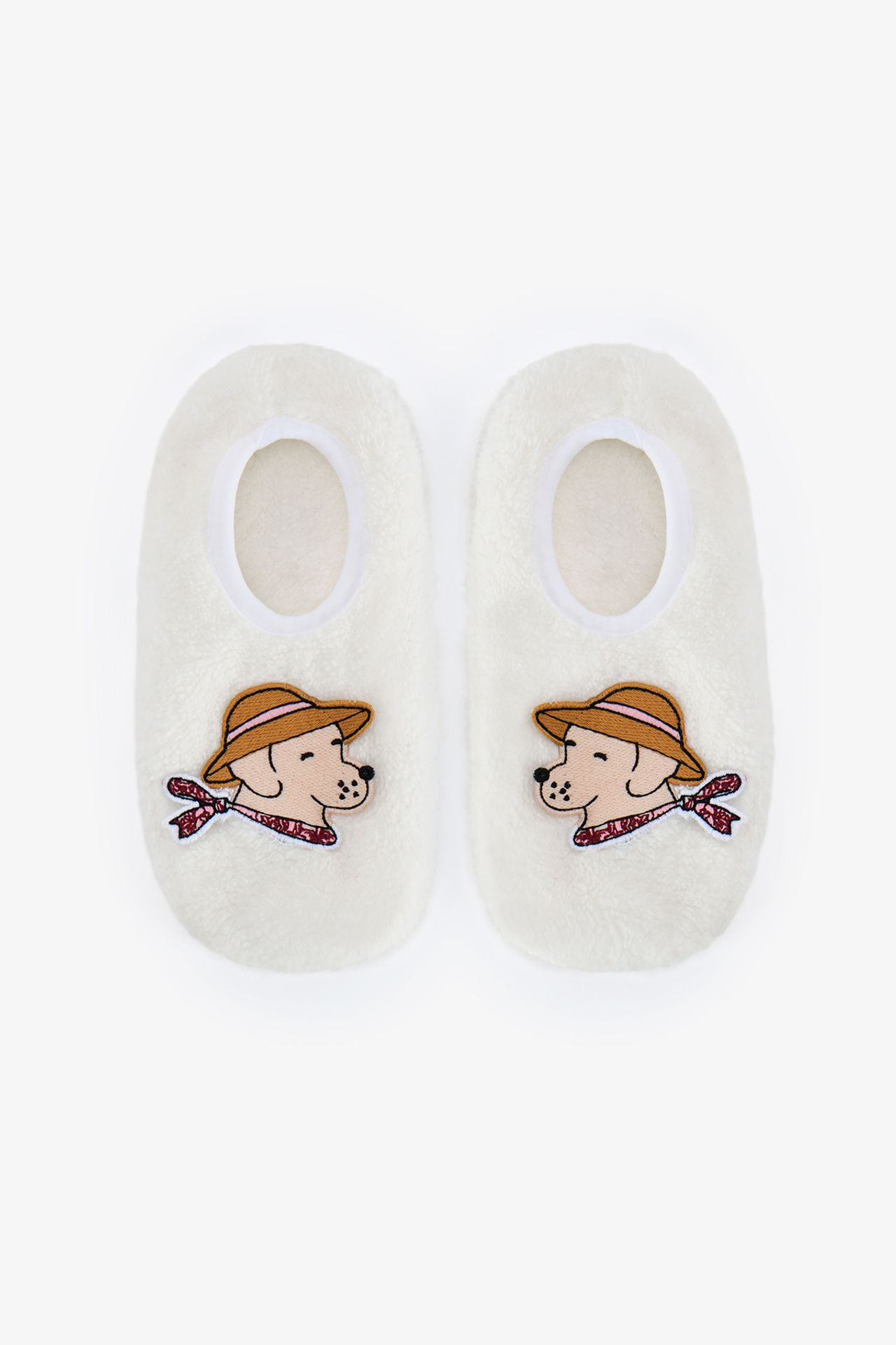 PENTI Kırık Countryside Dog Pattern Slipper Socks 1