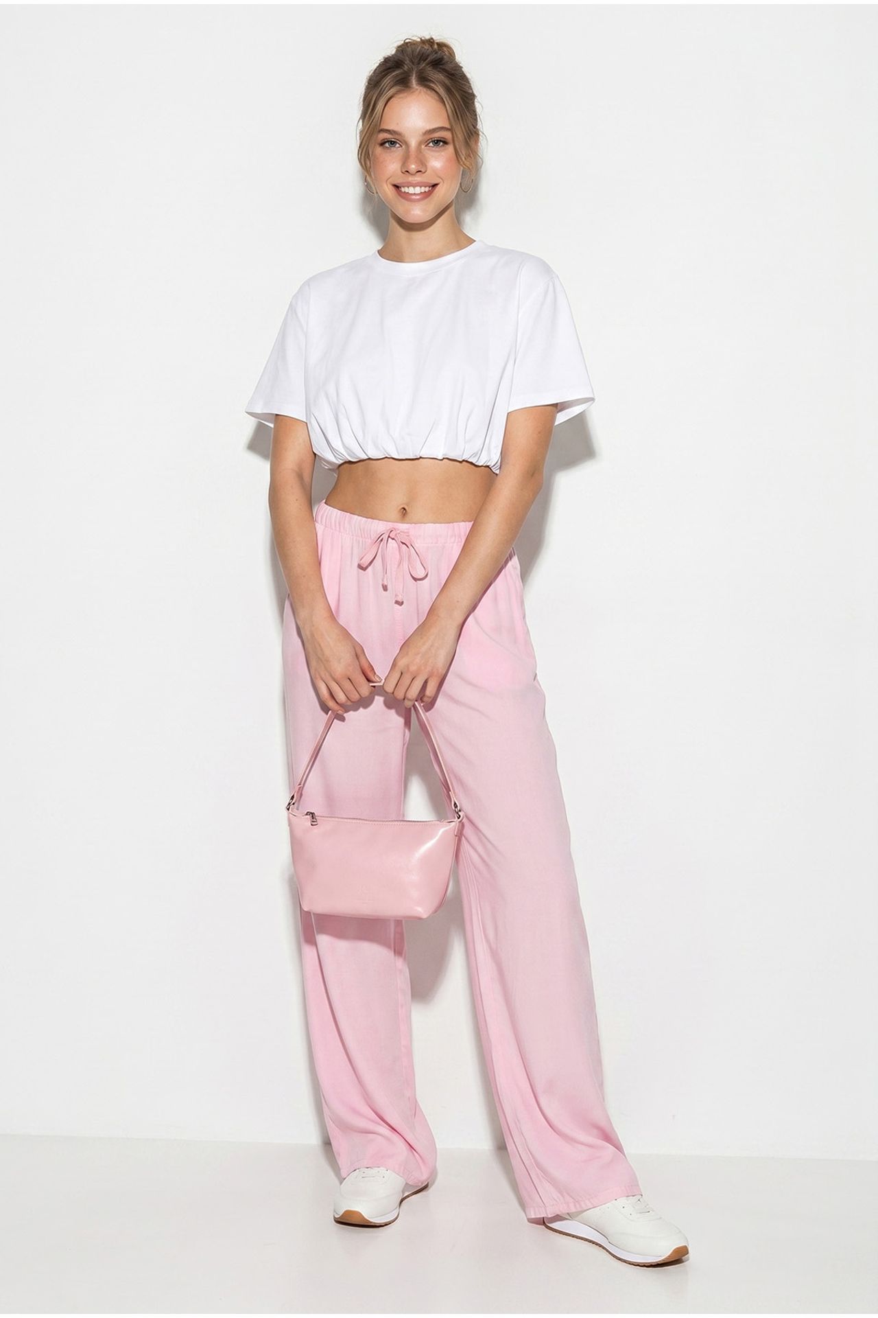 LUCCI Wide-leg Lyocell Trousers 2