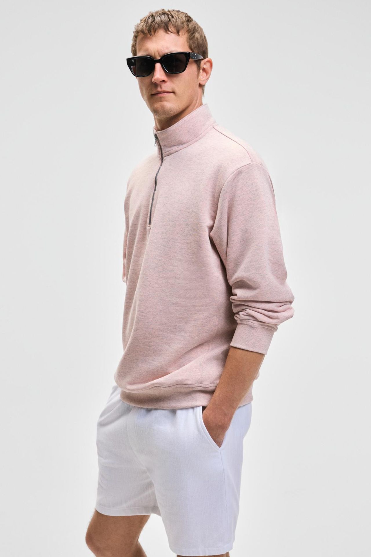GRIMELANGE Yarım Fermuarlı Yarım Balıkçı Yaka Sweatshirt 5