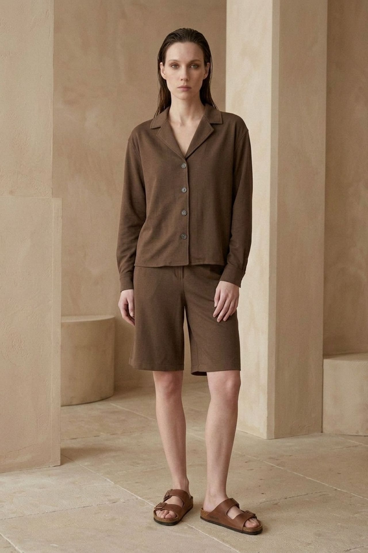 MY FASHION Cotton Poplin Shirt and Shorts Set 4