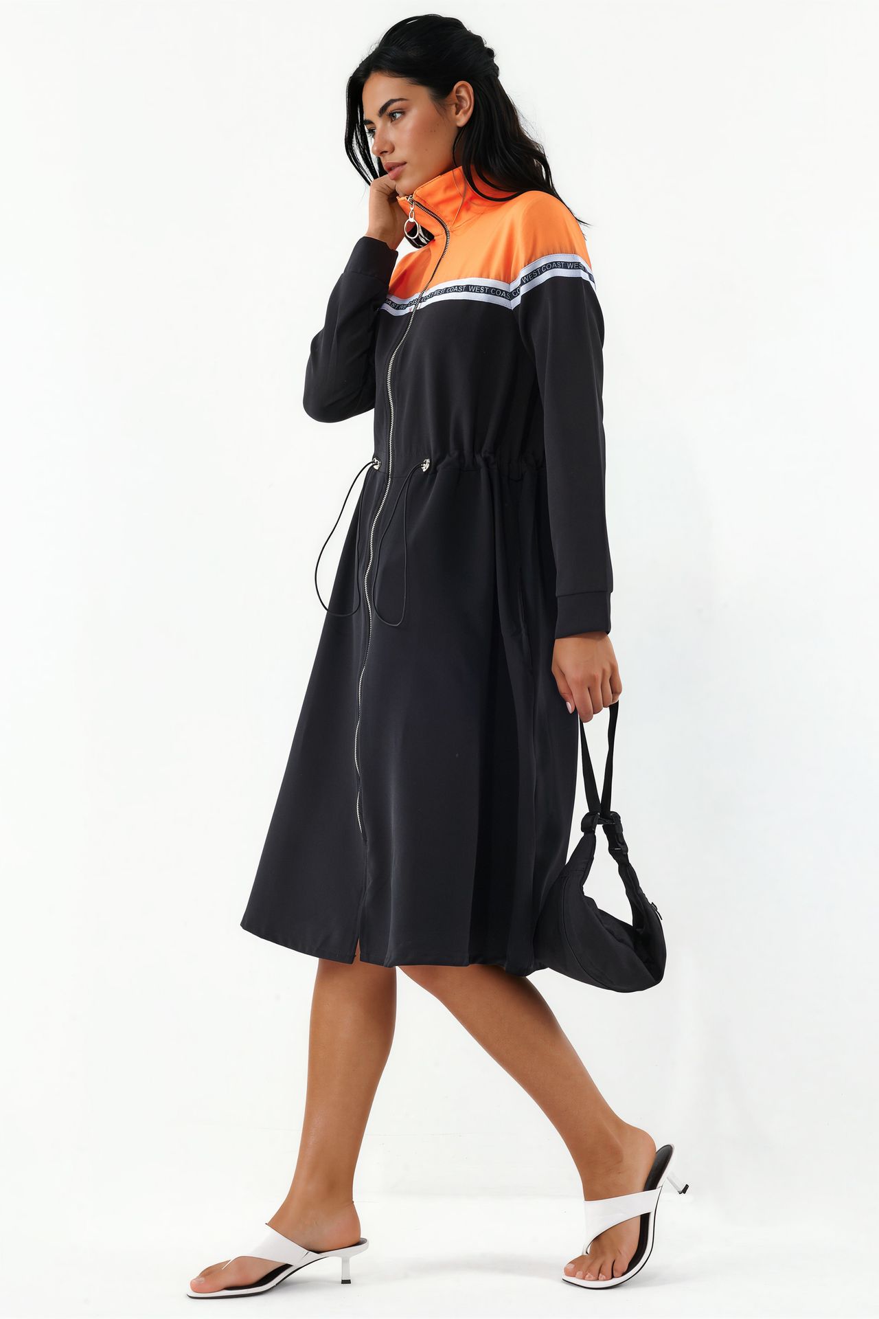 MSN Color-Blocked Midi Jersey Dress 2