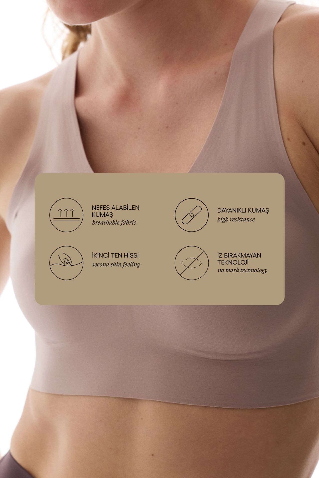 PENTI Medium Support Removable Padded Zero Feel Sports Bra 5