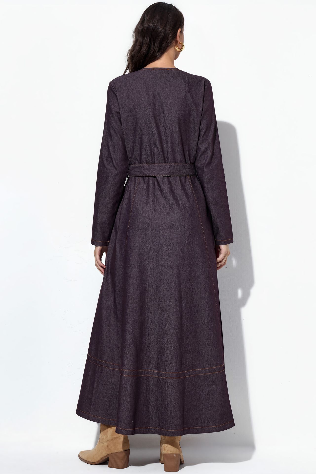 BDART Belted Denim Midi Dress