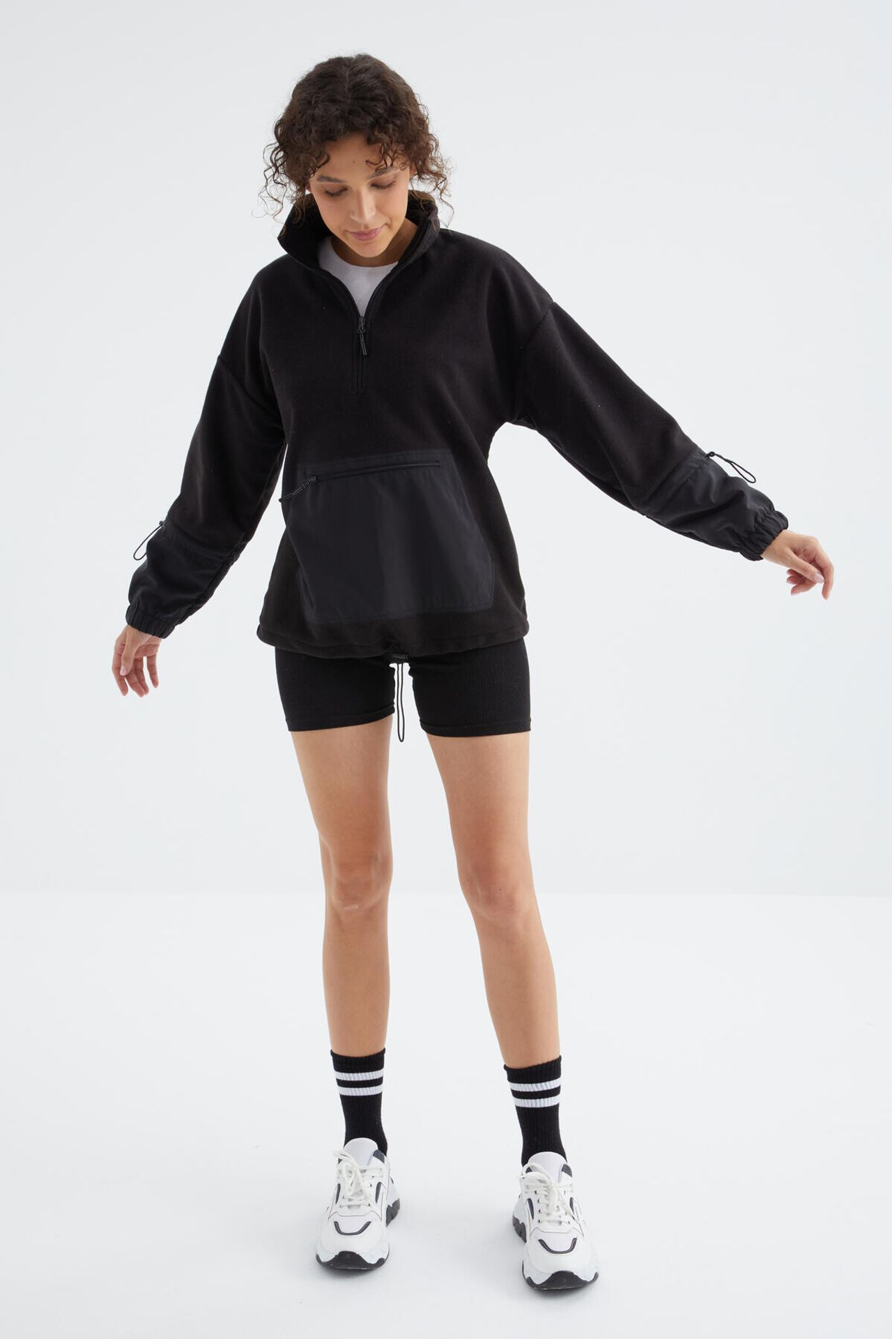TOMMY Oversized Plush Half-Zip Sweatshirt 3