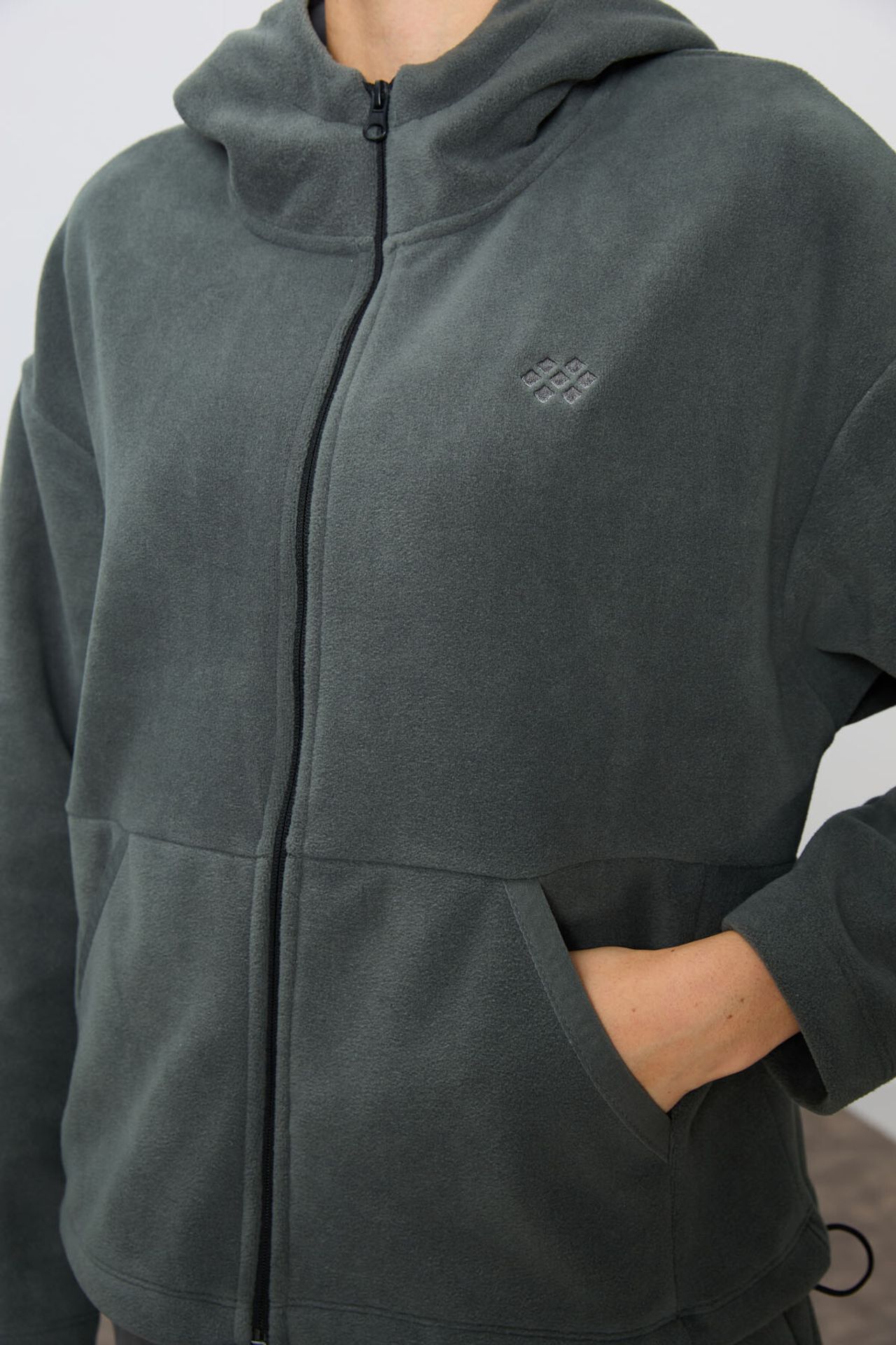 TOMMY Oversized Hooded Zipper Tracksuit Set 4