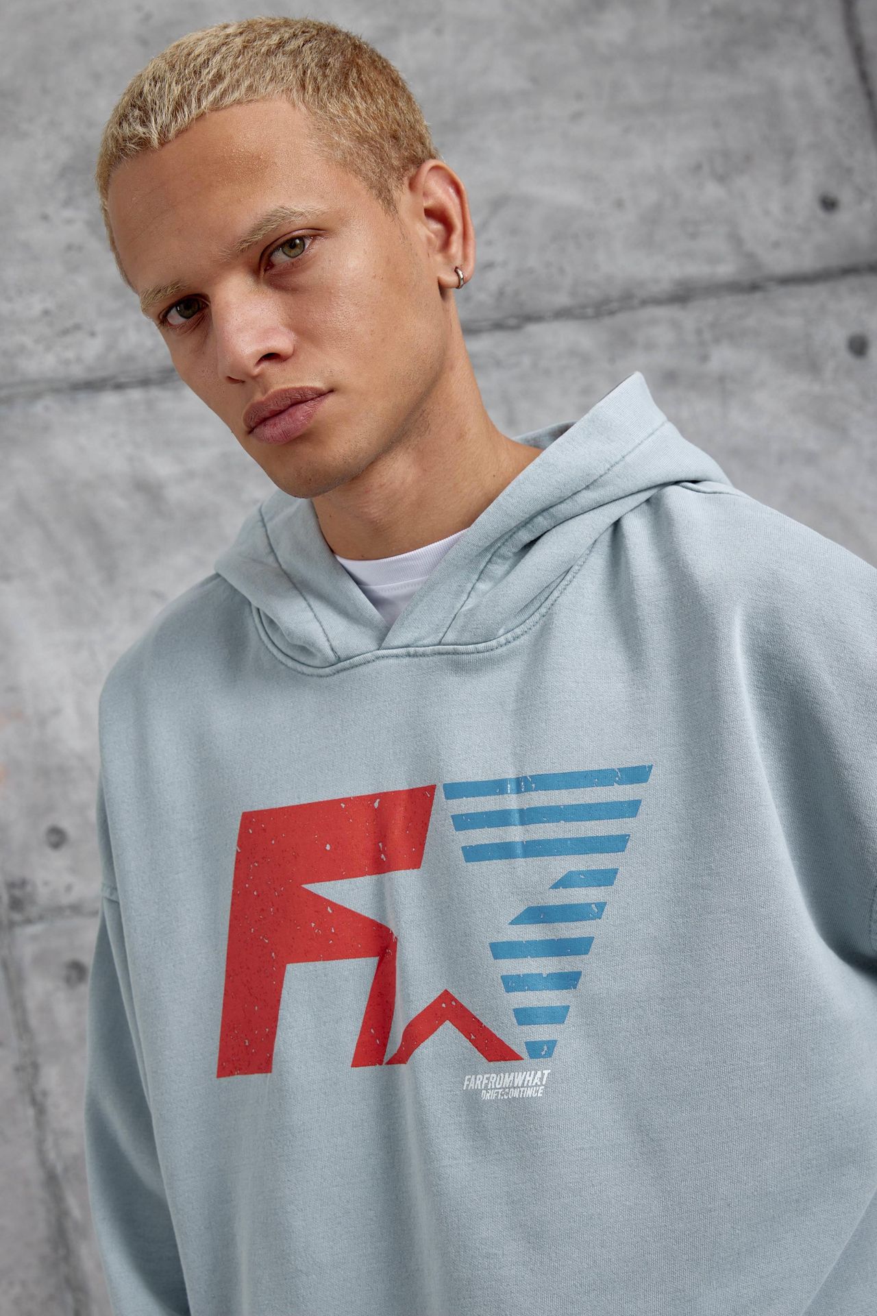 NOMARC Bol Kesim Kapüşonlu Logolu Sweatshirt 2