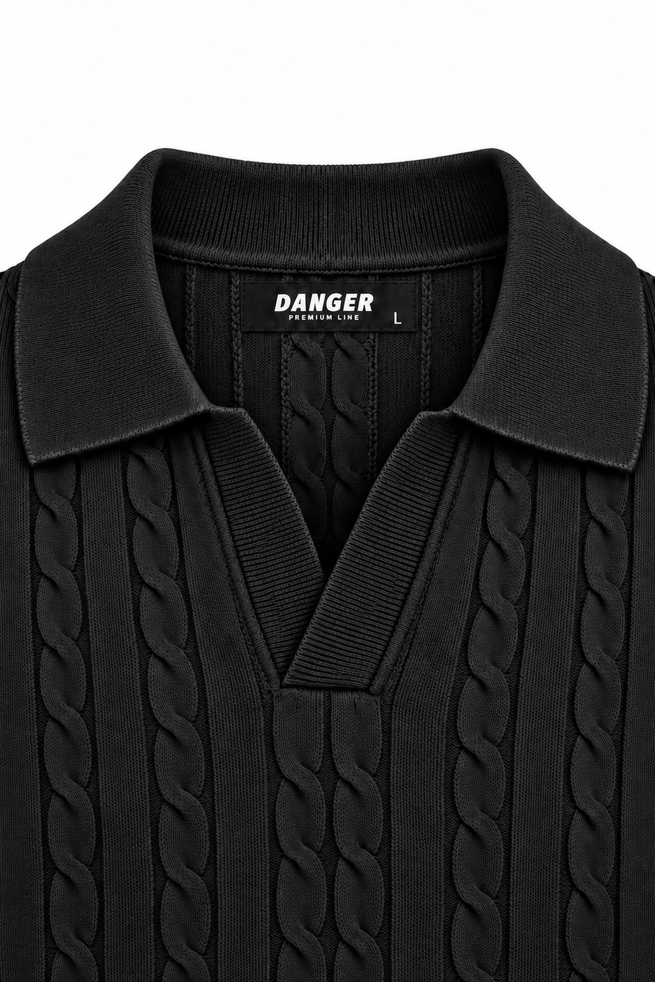 Danger Klasik Bisiklet Yaka Kazak 6