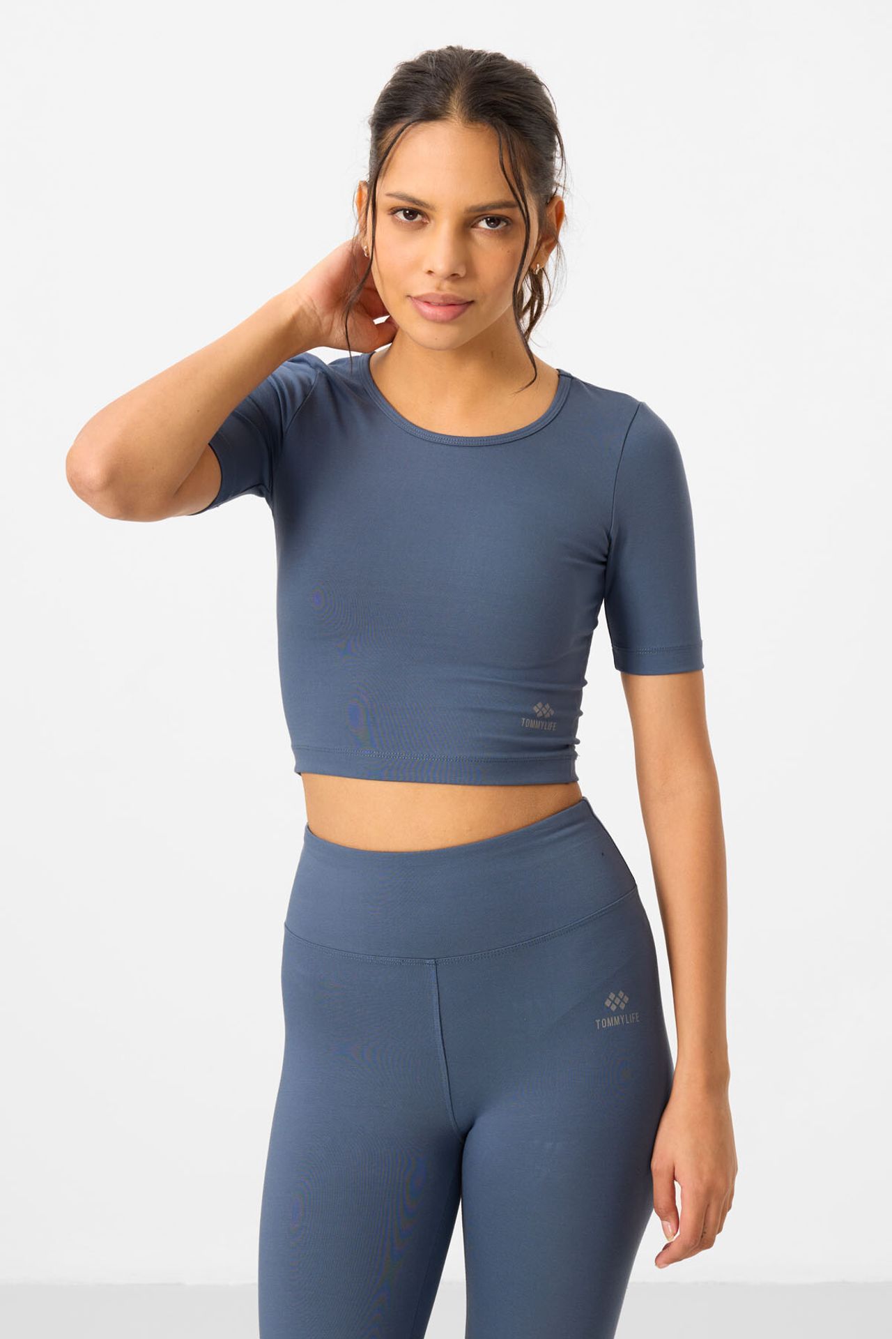 TOMMY Cotton Elastane Capri T-Shirt and Leggings Set 6