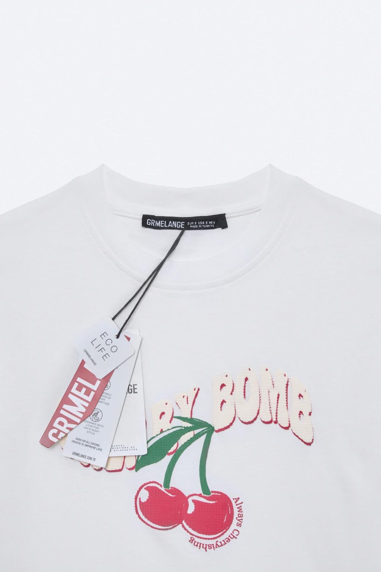 GRIMELANGE Oversized Printed Crew Neck T-Shirt 2