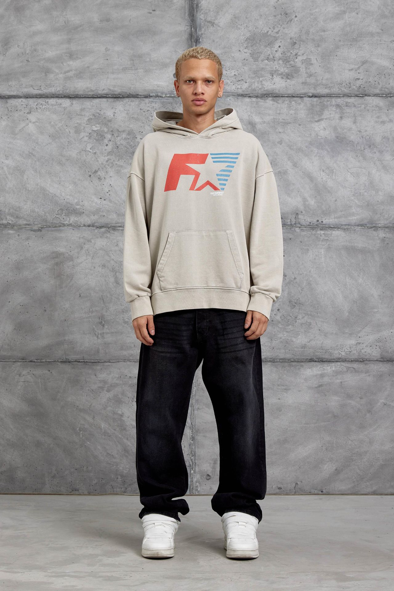 NOMARC Bol Kesim Kapüşonlu Logolu Sweatshirt 2