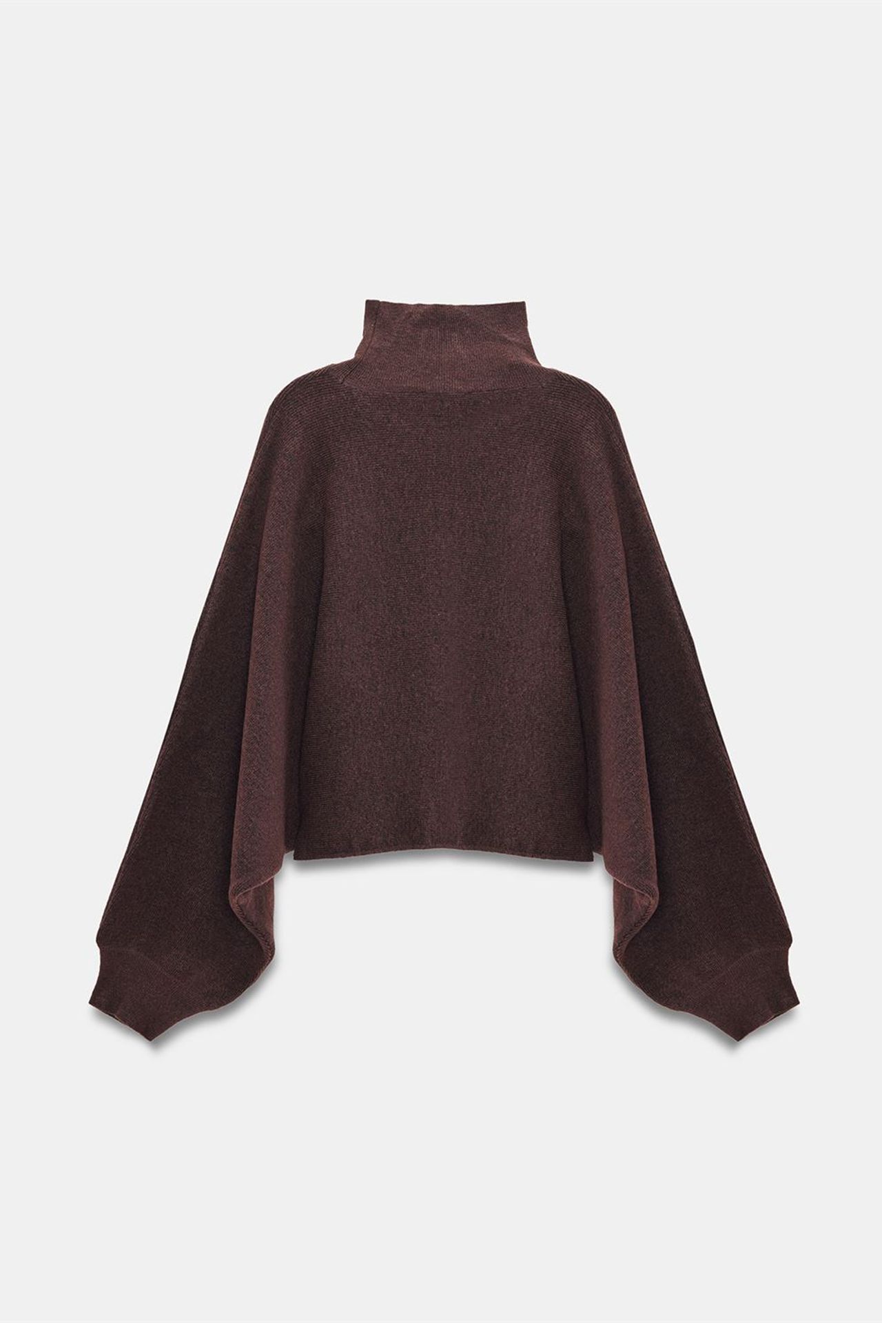 DILVIN Women's Oversized Cropped Turtleneck Sweater 7