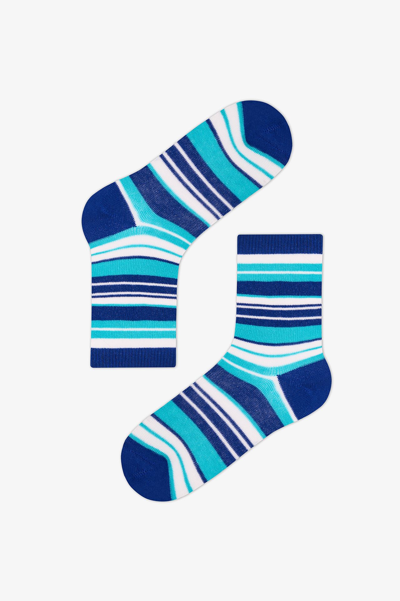 PENTI Boys' Lovers Striped 2-Pair Crew Socks 4