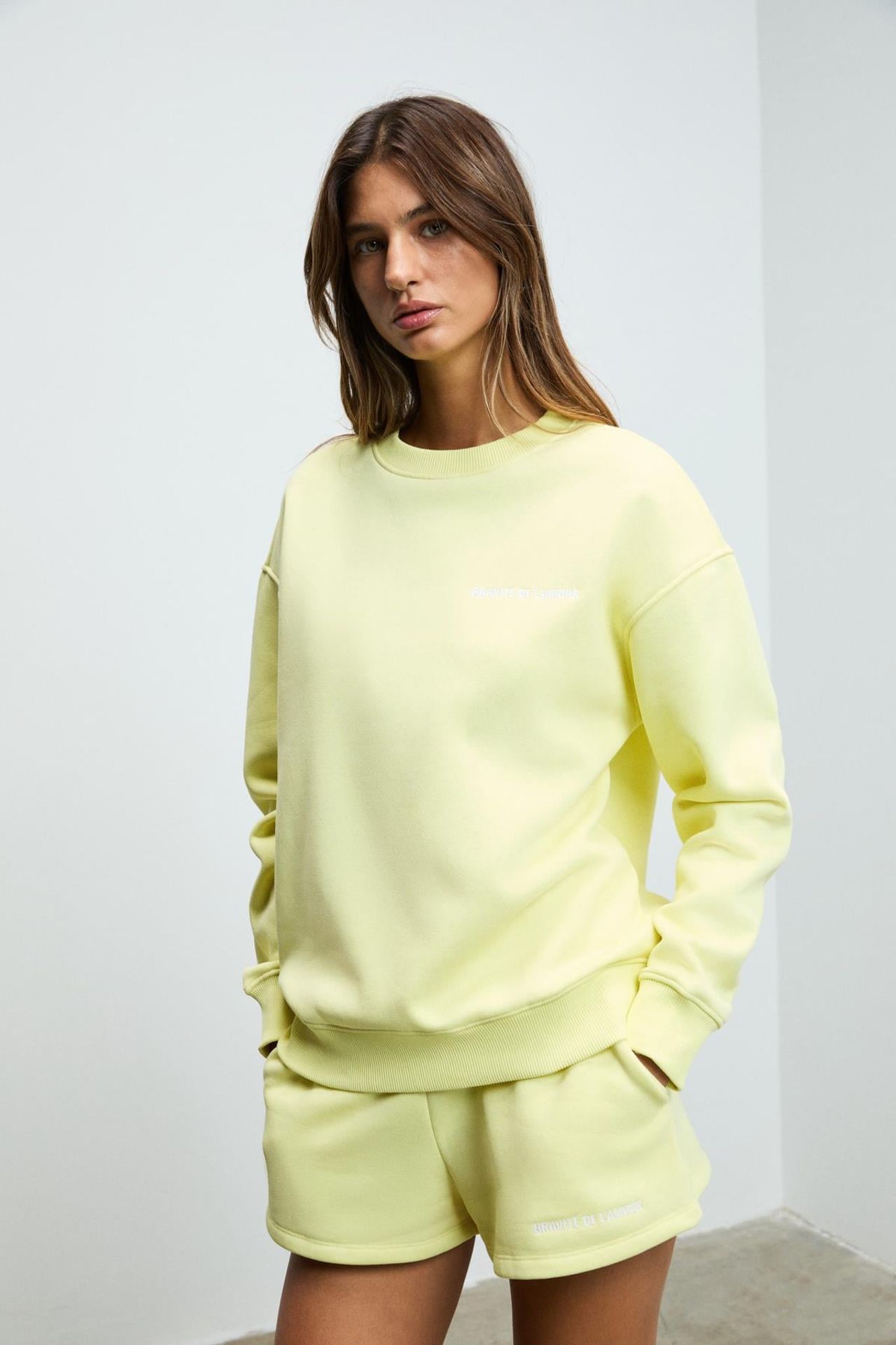 GRIMELANGE Geniş Kalıplı Bisiklet Yaka Sweatshirt 4