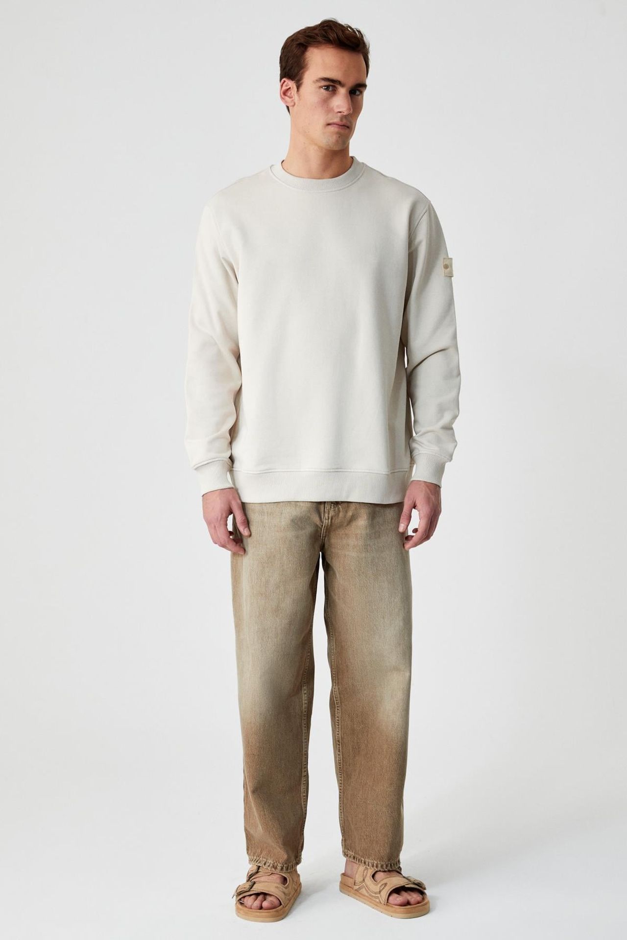 GRIMELANGE Nakışlı Bisiklet Yaka Sweatshirt 2
